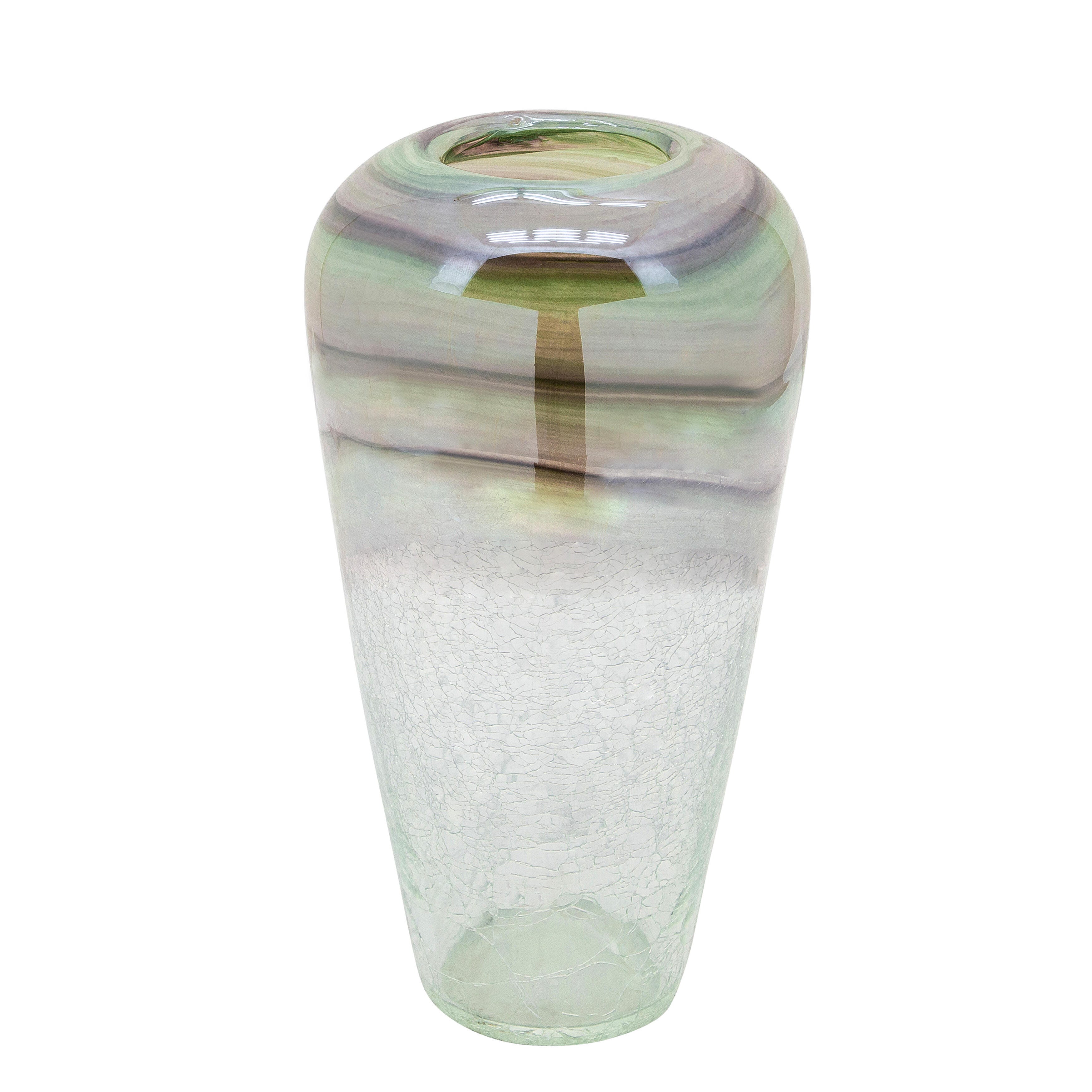 Sagebrook Home Crackled Medium Vase, , large