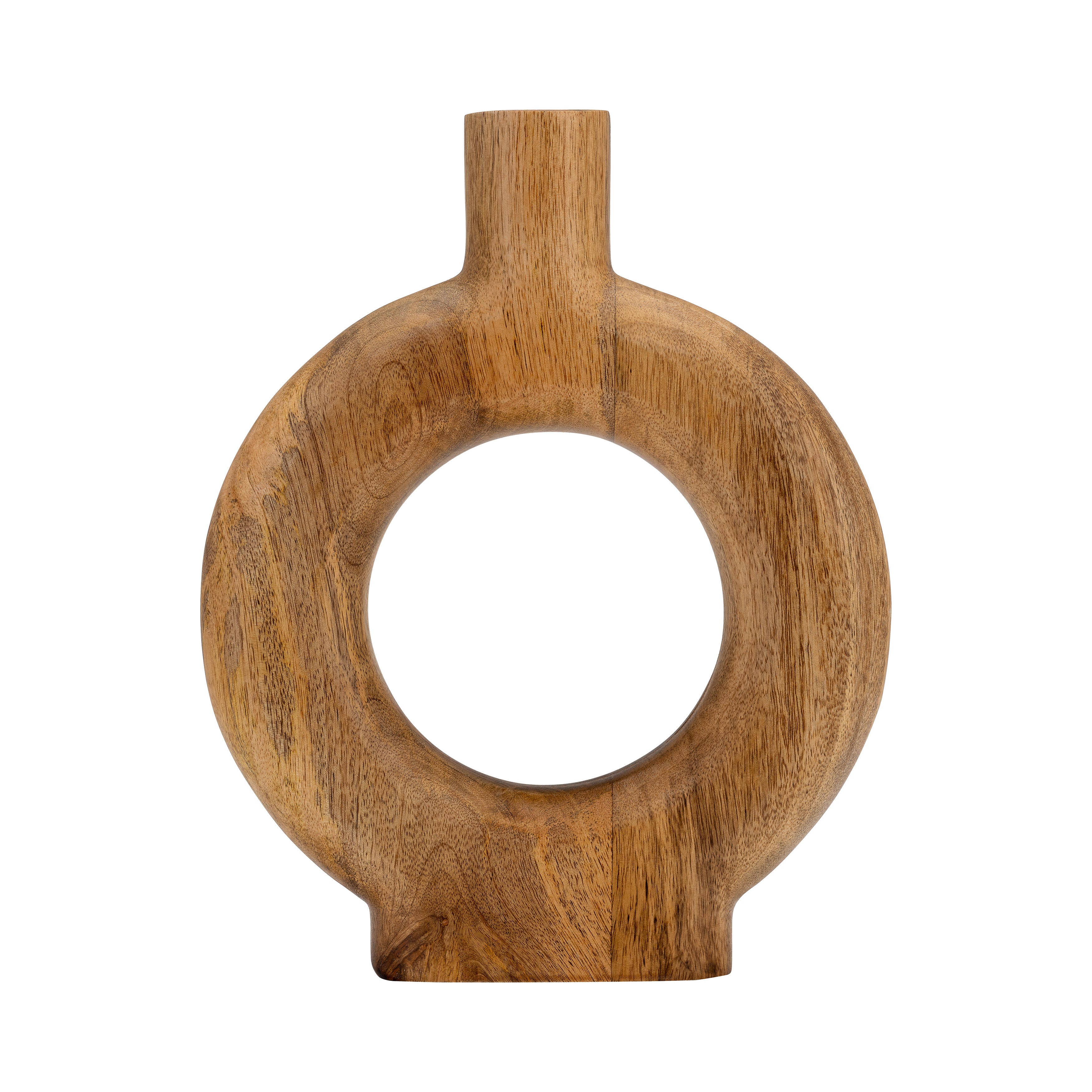 Sagebrook Home Donut Medium Vase, Brown, large