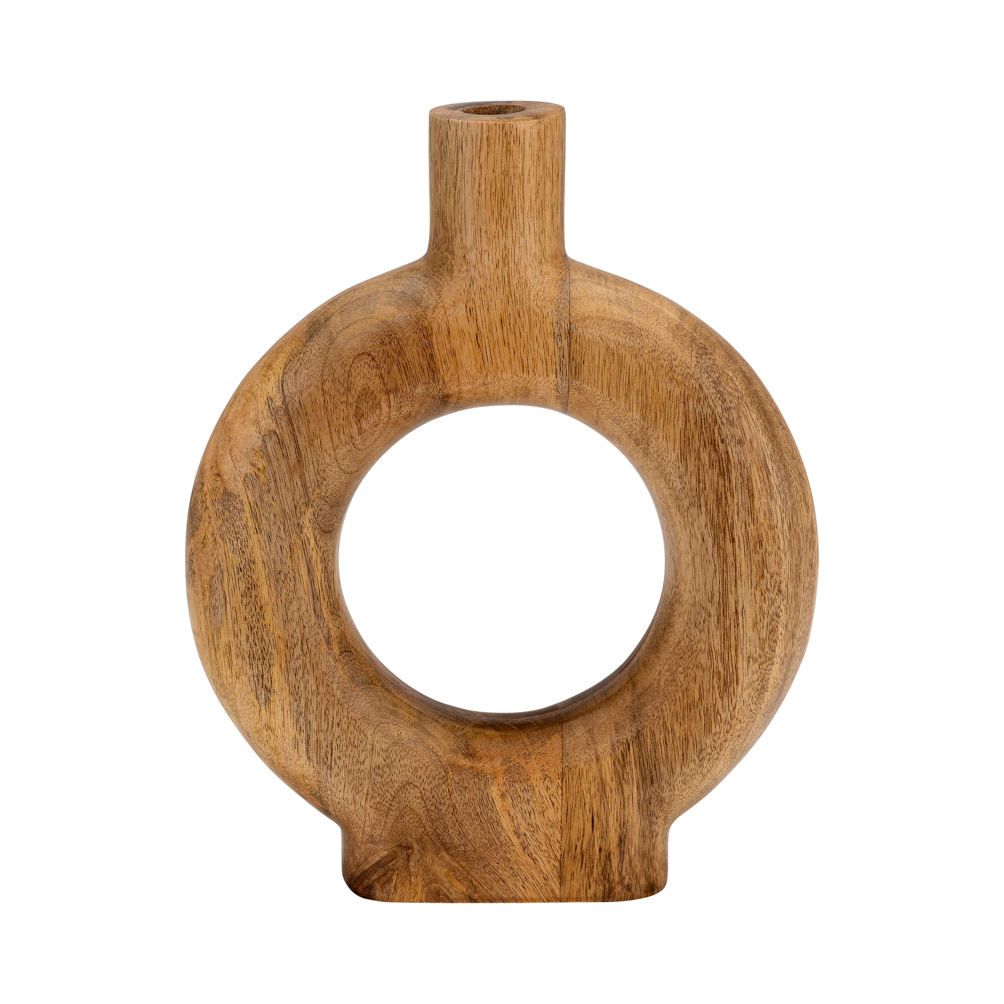 Sagebrook Home Donut Medium Vase, Brown, large