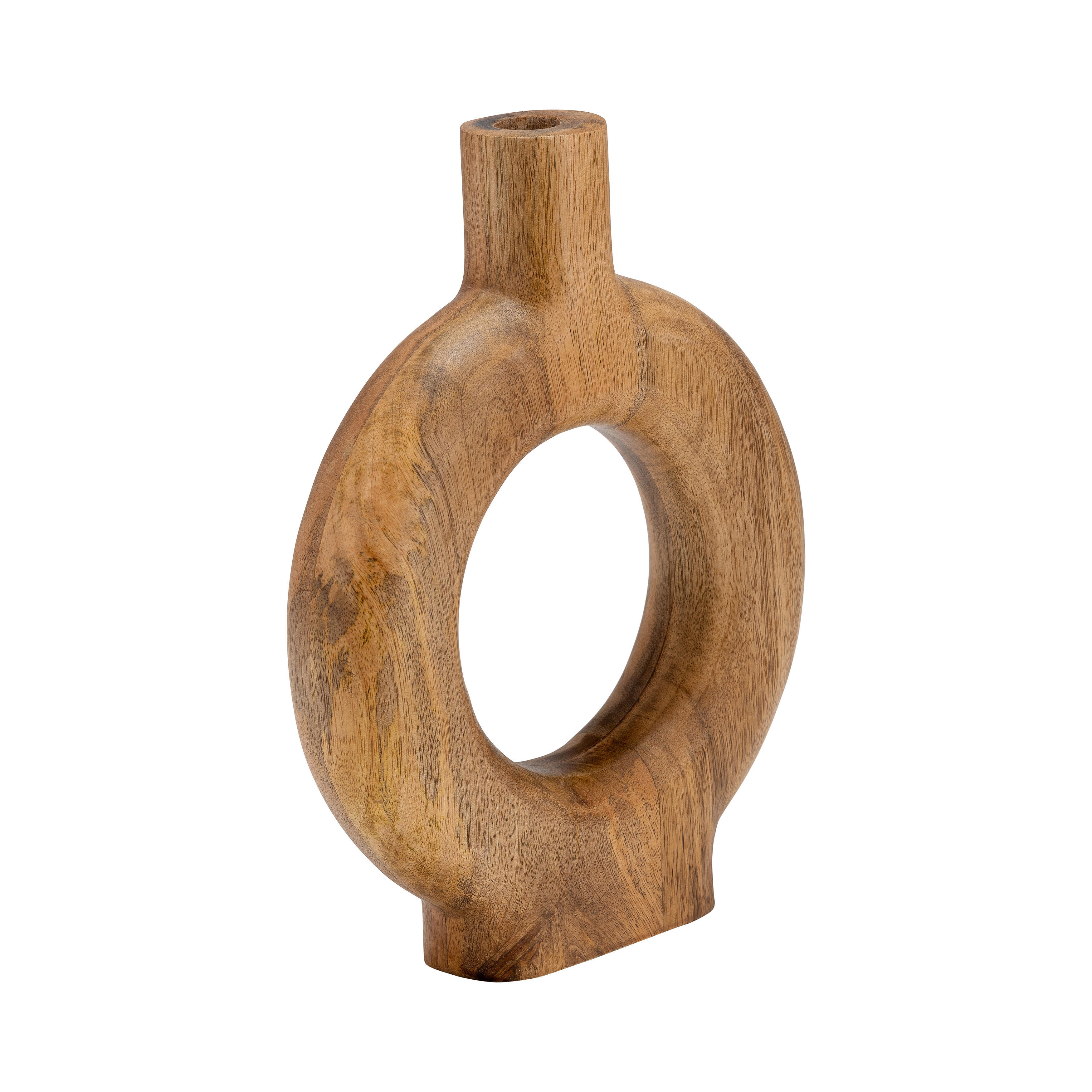 Sagebrook Home Donut Medium Vase, Brown, large