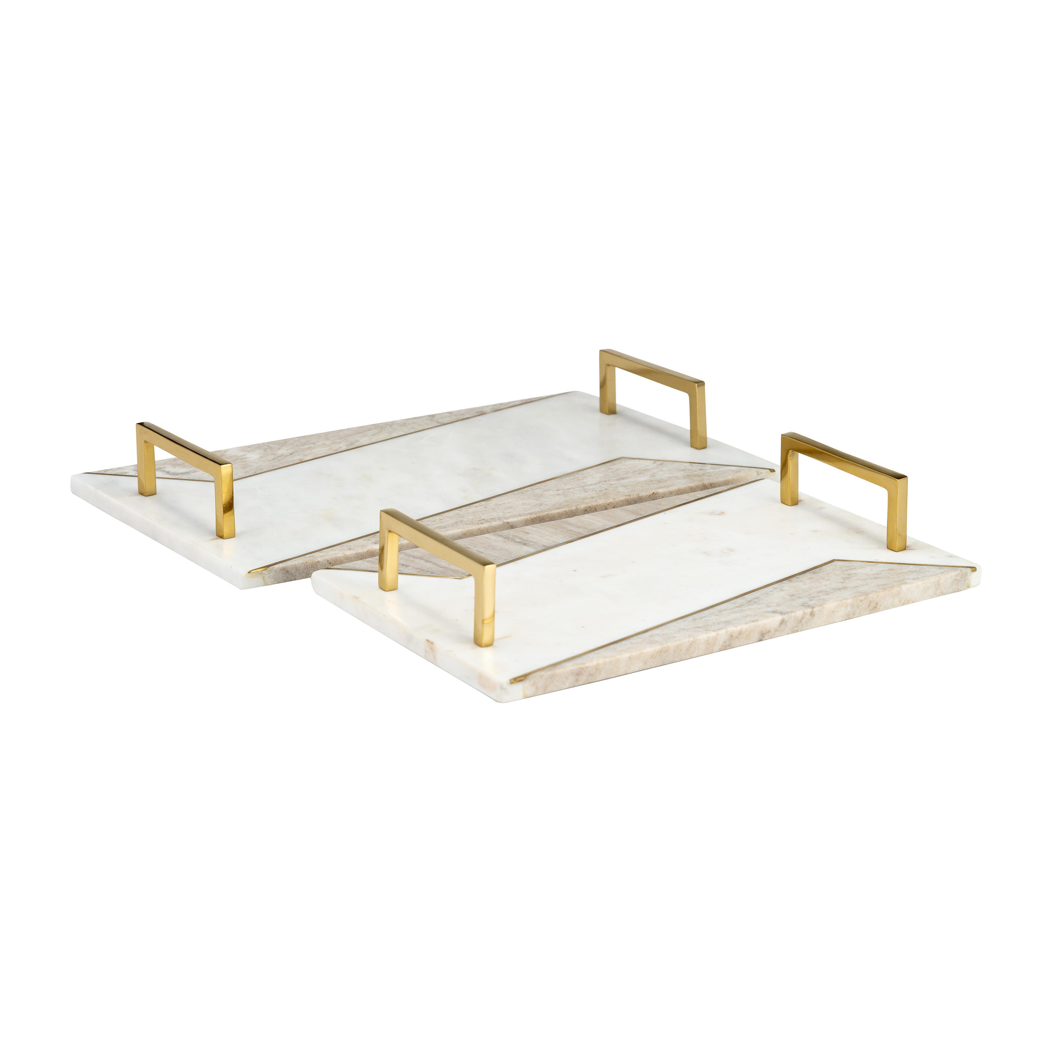 Sagebrook Home Hostess Trays with Handles (Set of 2), , large
