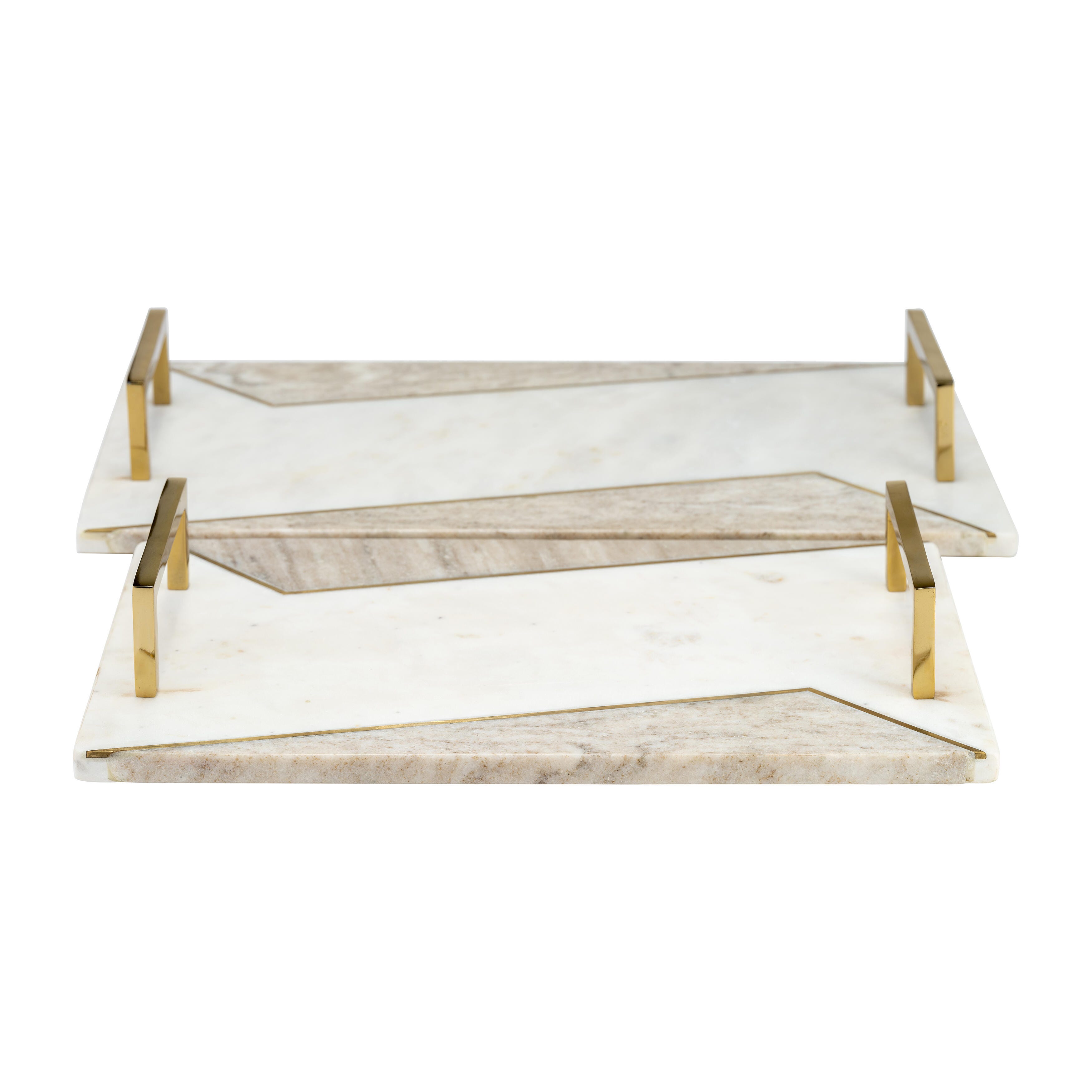 Sagebrook Home Hostess Trays with Handles (Set of 2), , large