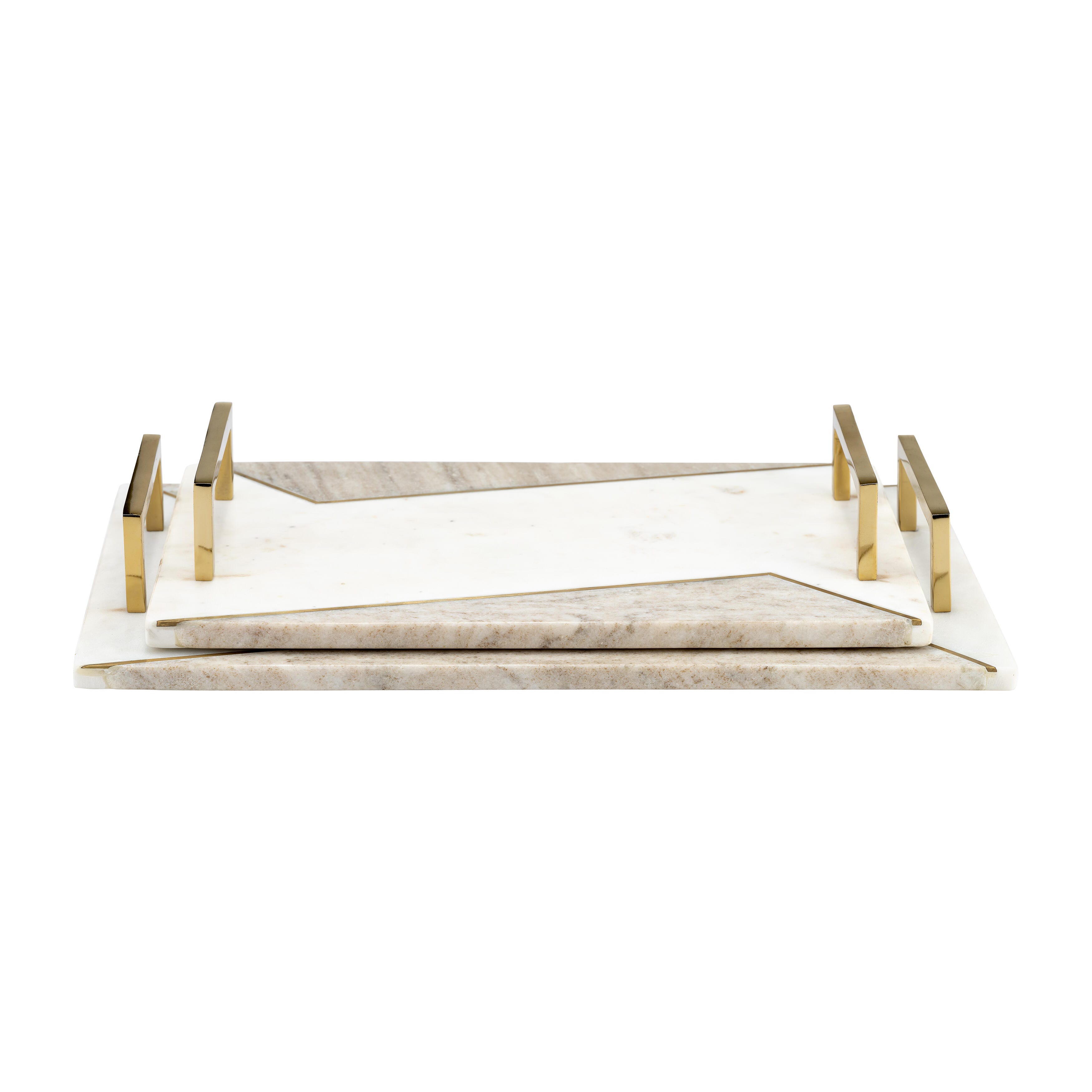 Sagebrook Home Hostess Trays with Handles (Set of 2), , large