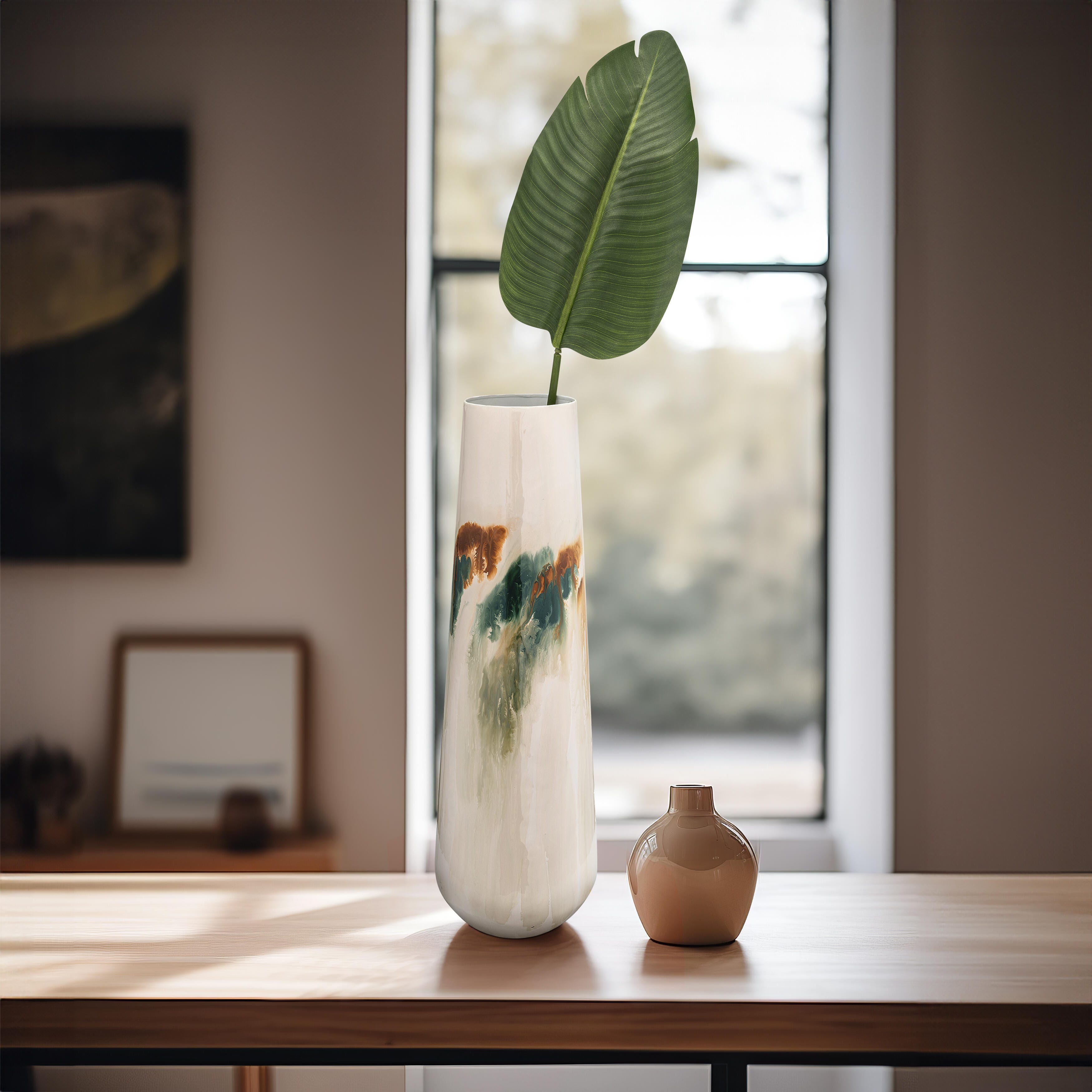Sagebrook Home Uniquely Large Stained Vase, , large