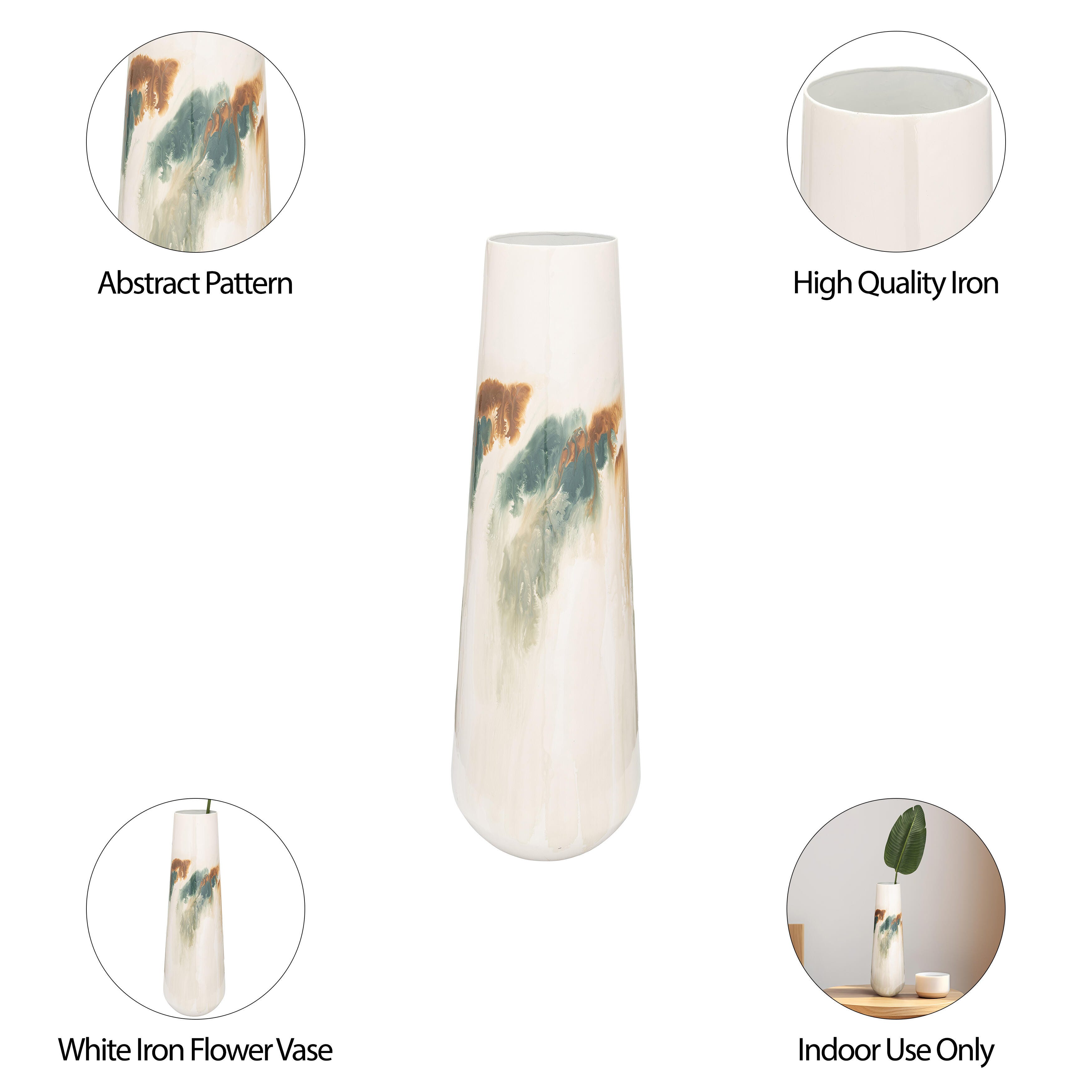 Sagebrook Home Uniquely Large Stained Vase, , large