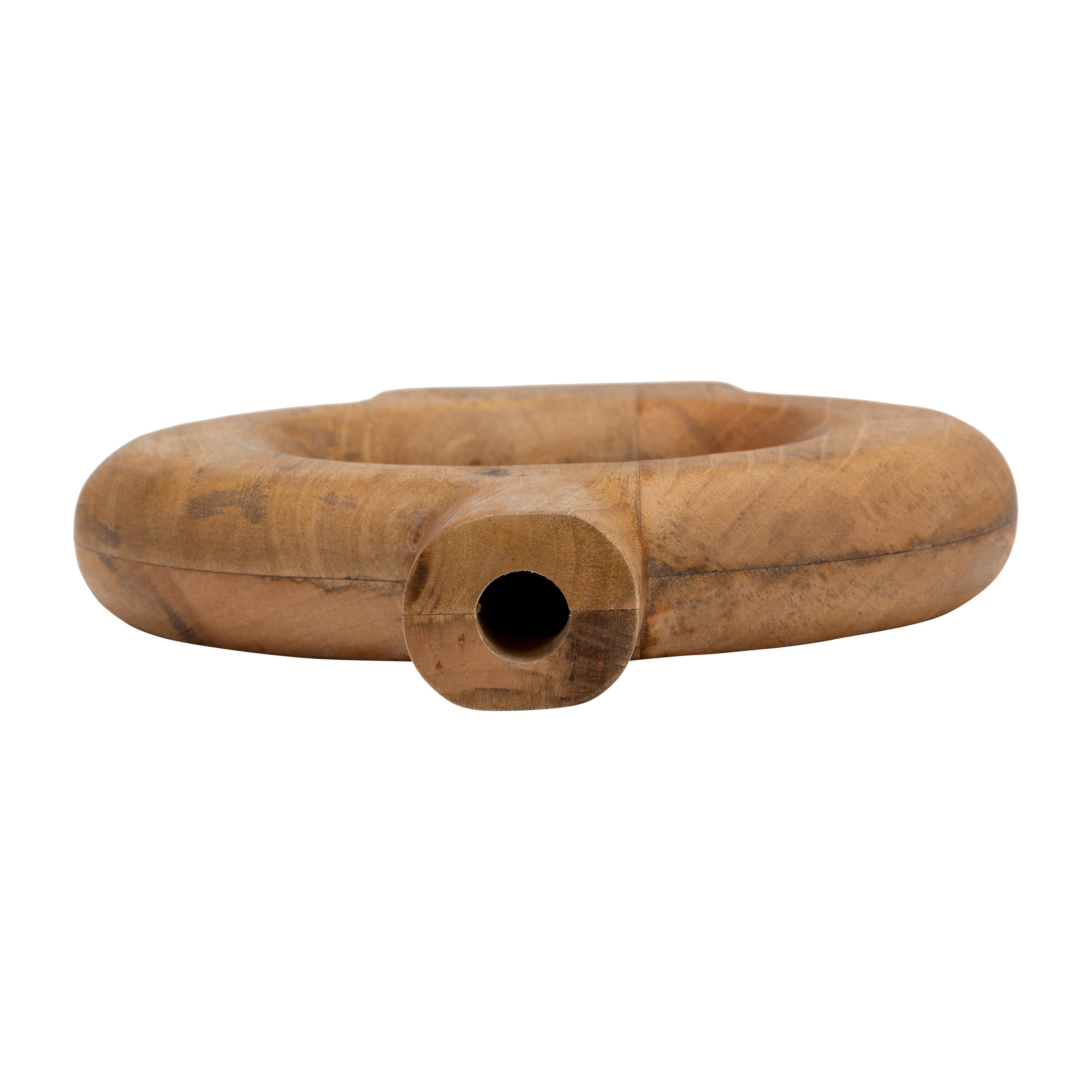 Sagebrook Home Donut Large Vase, Brown, large
