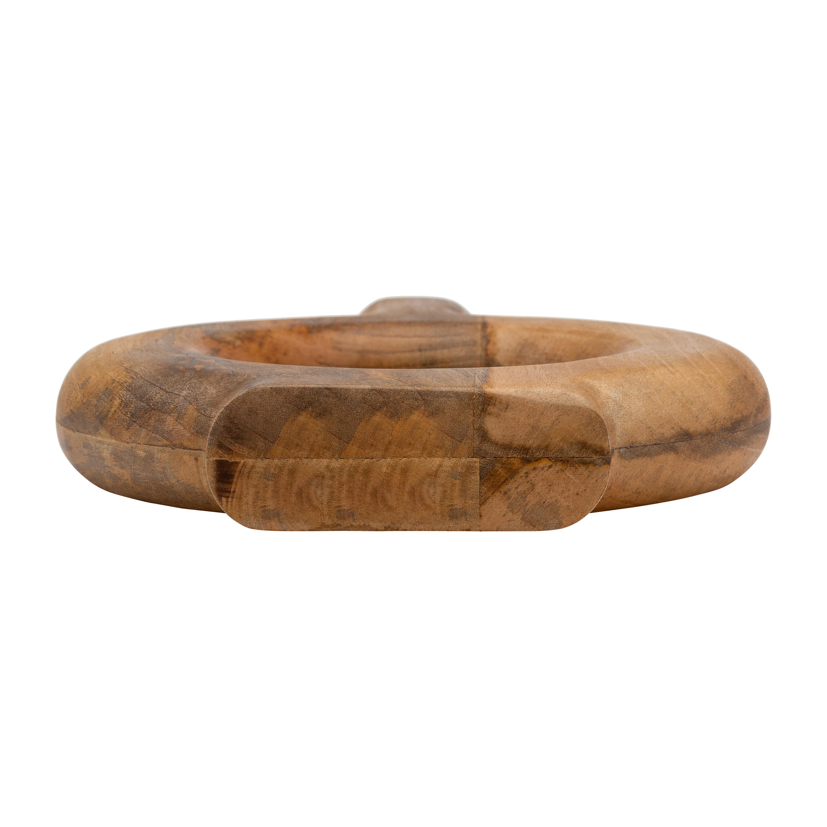Sagebrook Home Donut Large Vase, Brown, large