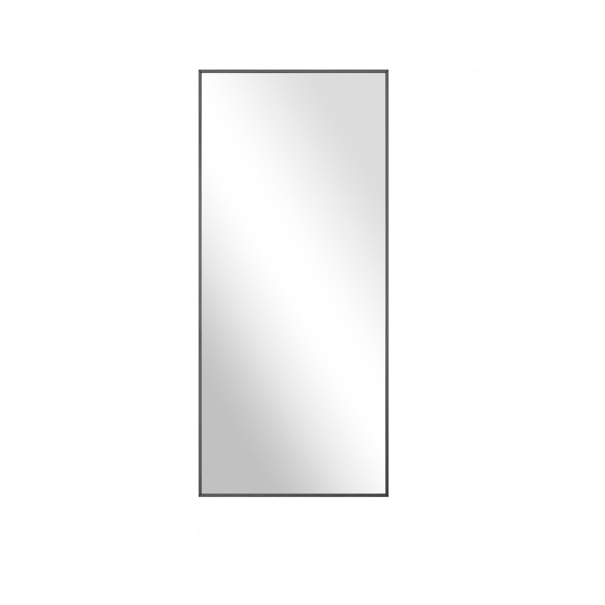 Dulcea 71" Tall Framed Full Length Mirror, Black, large