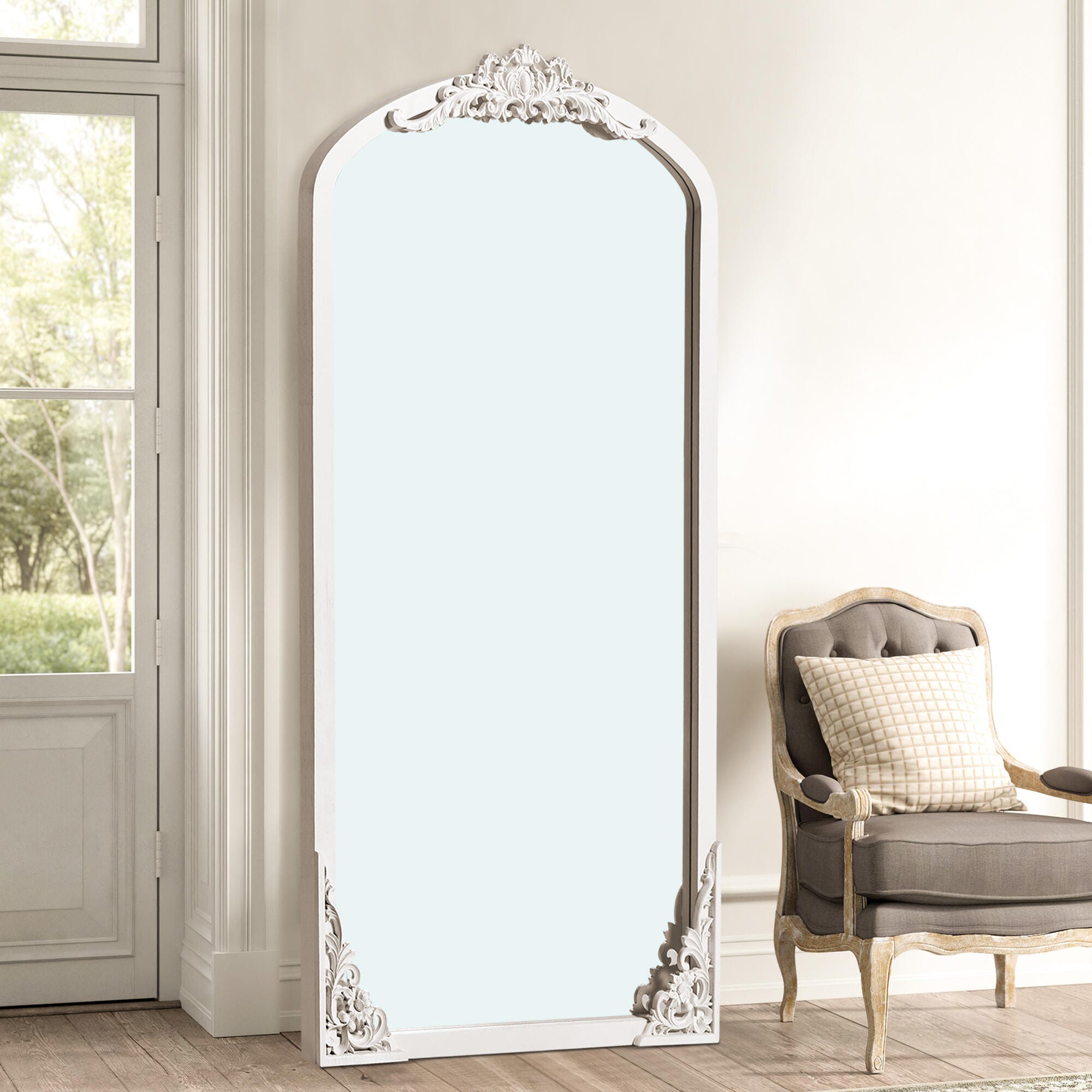Dulcea Carved Full Length Mirror | Ashley