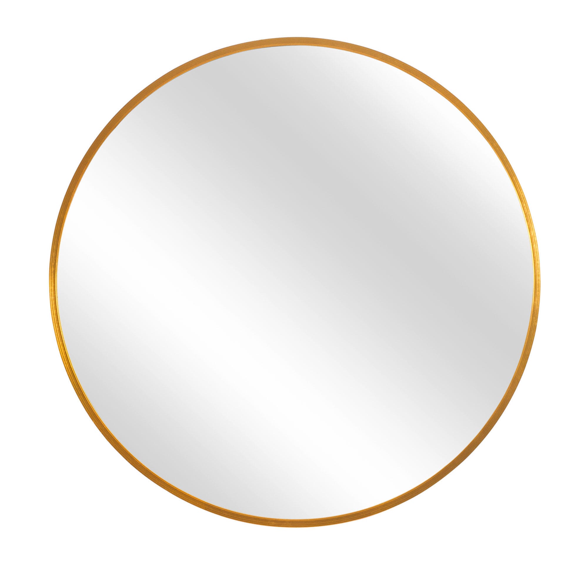 Dulcea Medium Classic Round Accent Mirror, Gold, large
