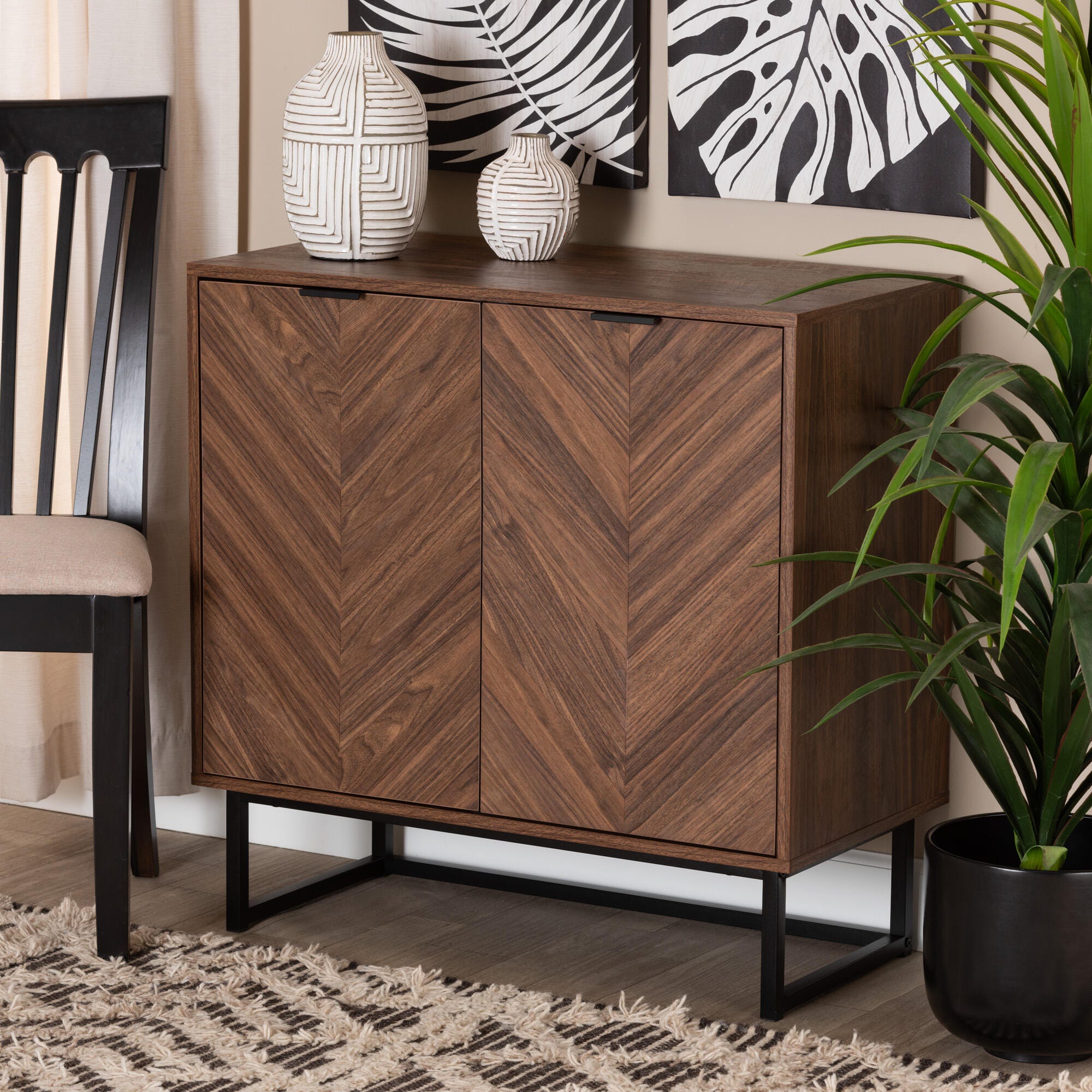Baxton Studio Sadia Storage Cabinet, , rollover