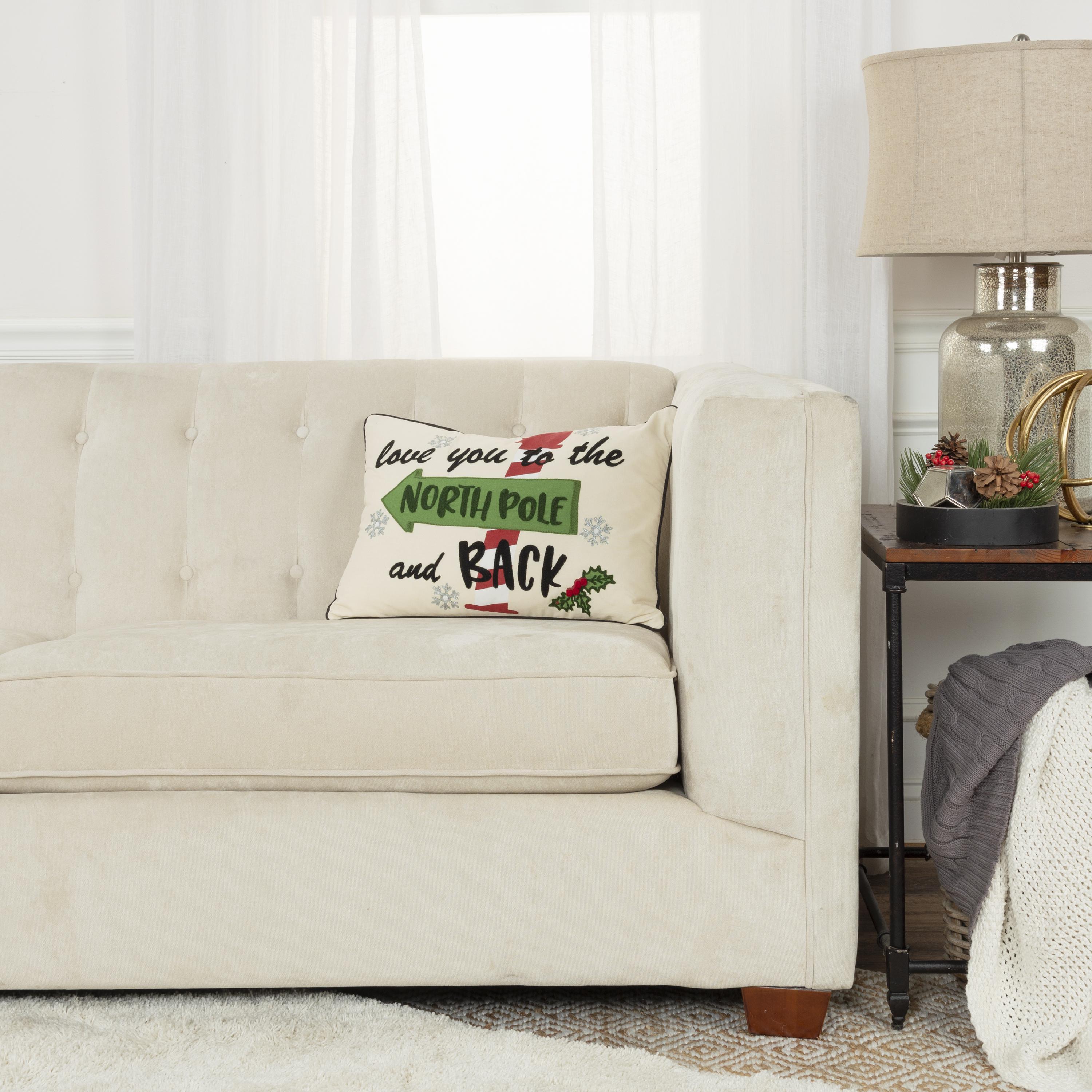 Rizzy Home North Pole Love Pillow, , rollover