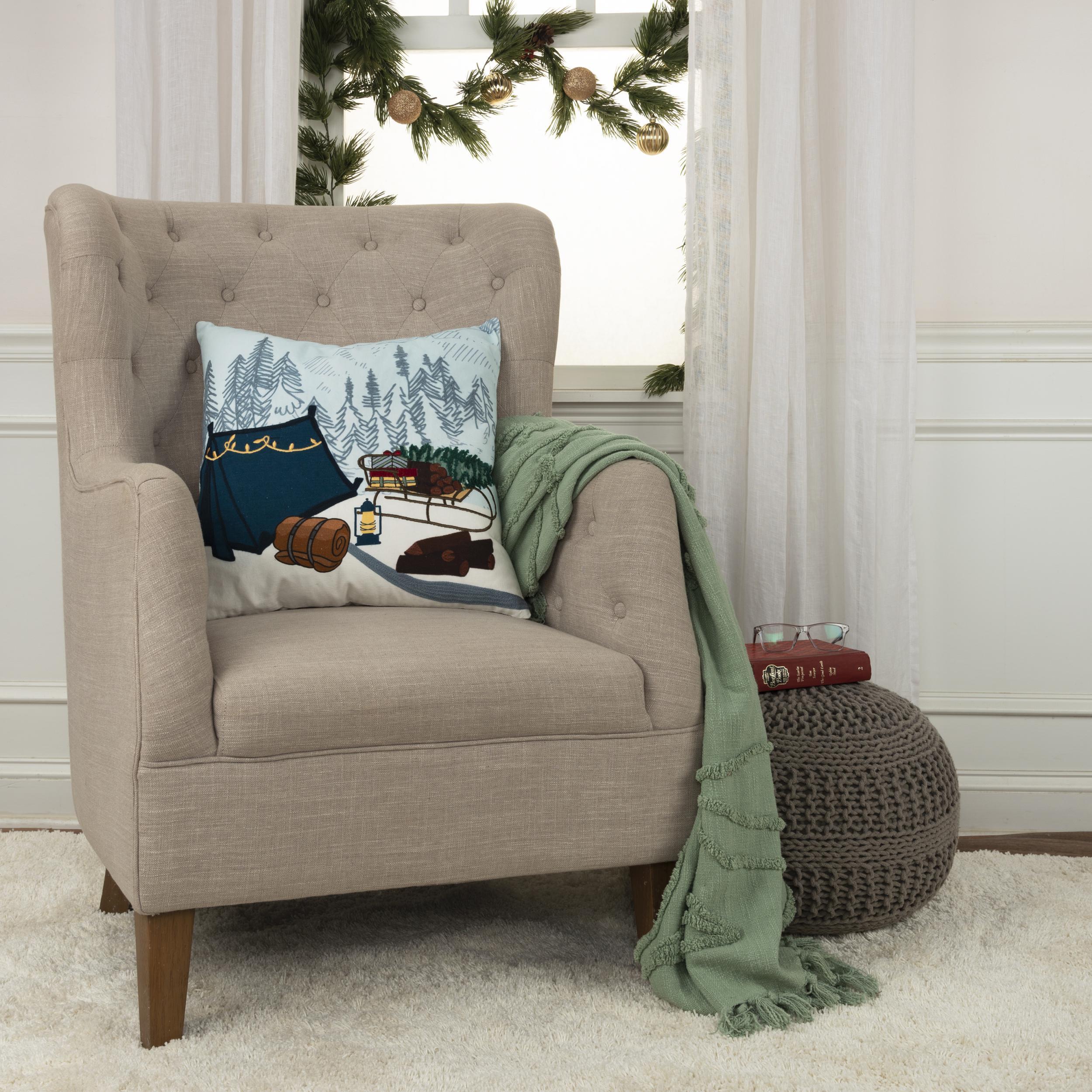 Rizzy Home Cozy Campsite Pillow, , rollover