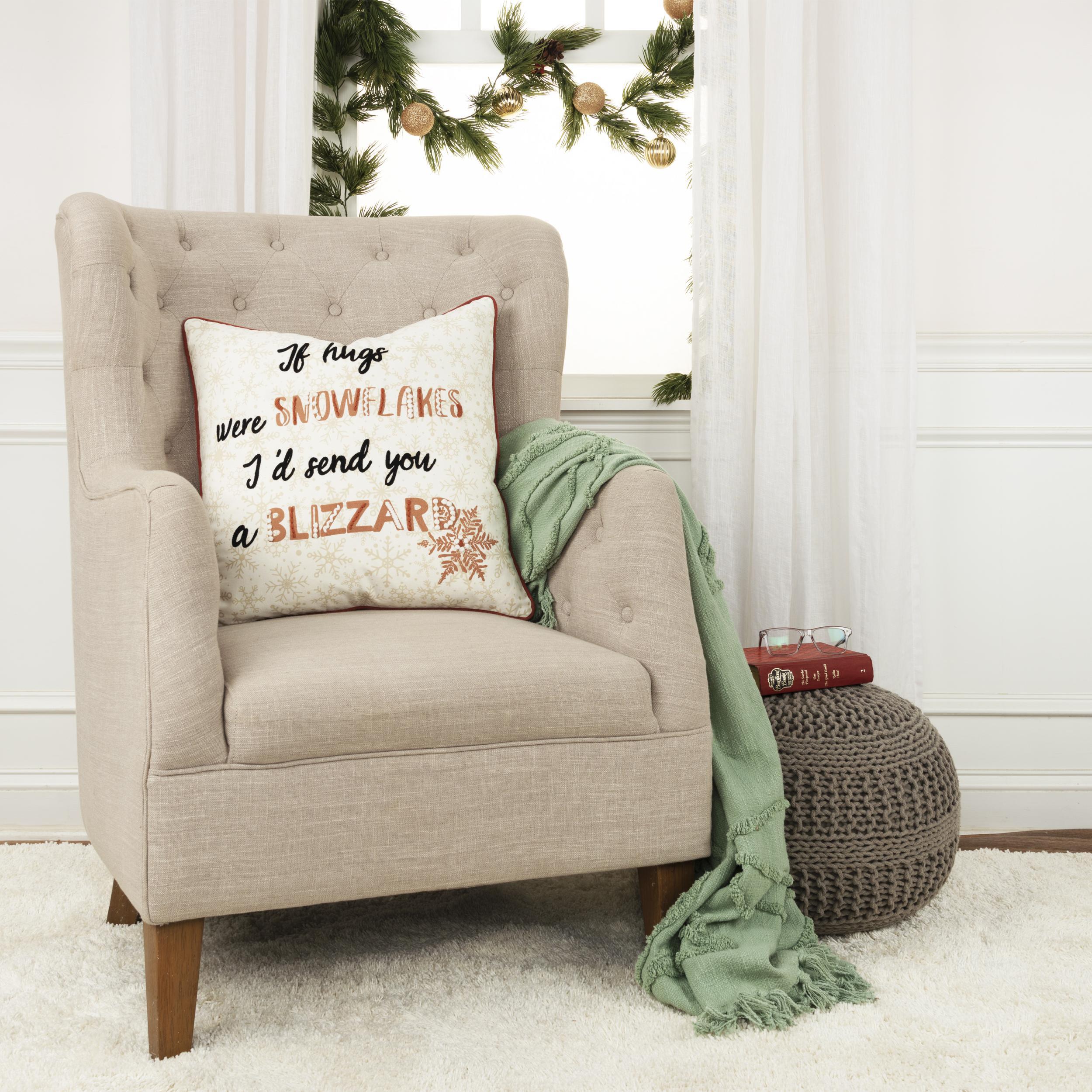 Rizzy Home Blizzard Pillow, , rollover
