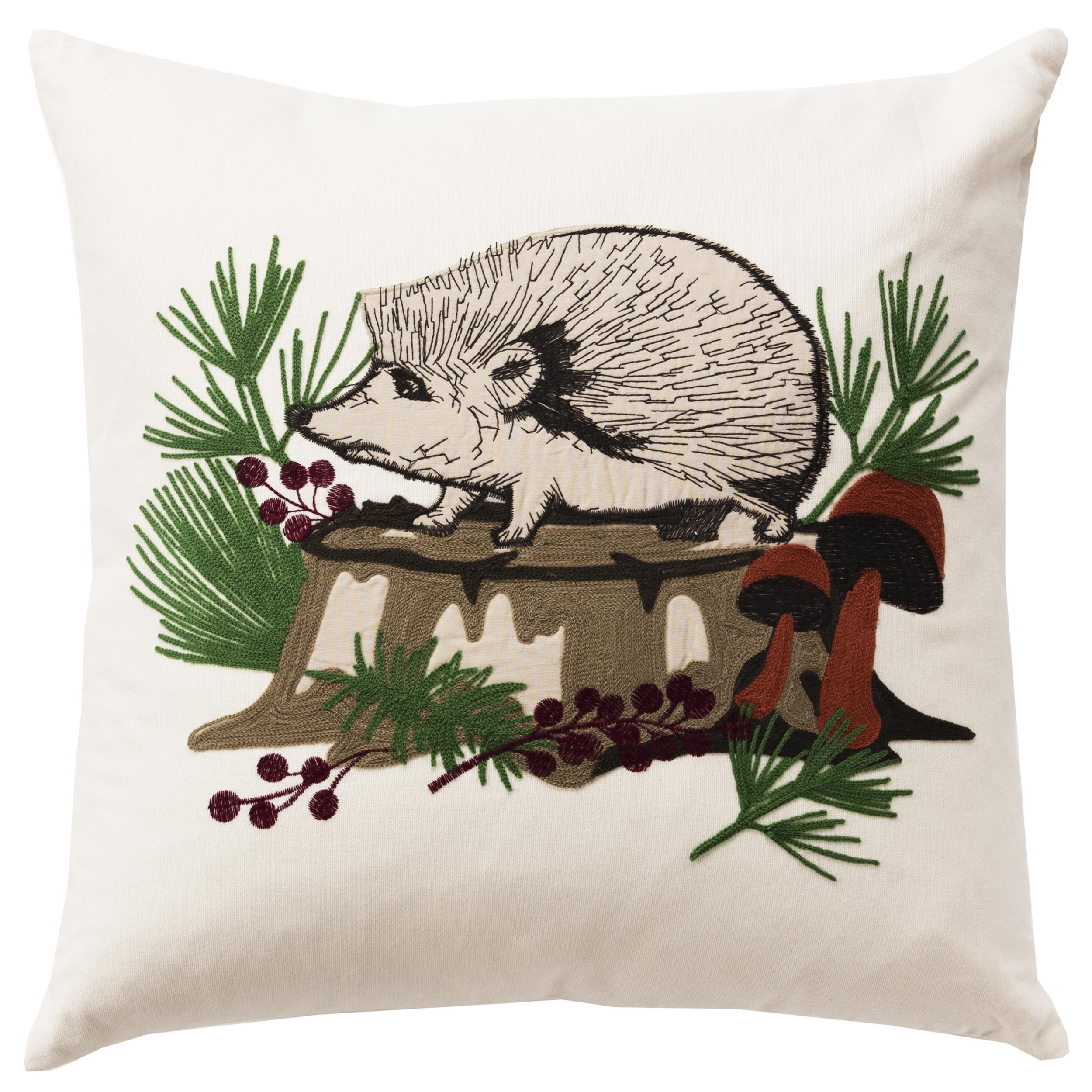 Rizzy Home Hedgehog Pillow, , large