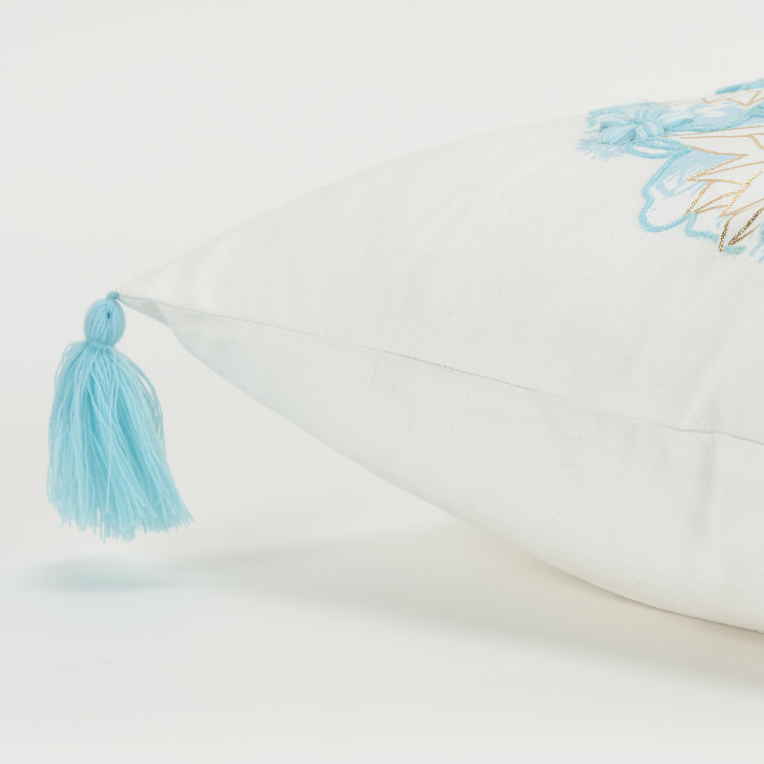 Rizzy Home Botanical Wreath Pillow, , large