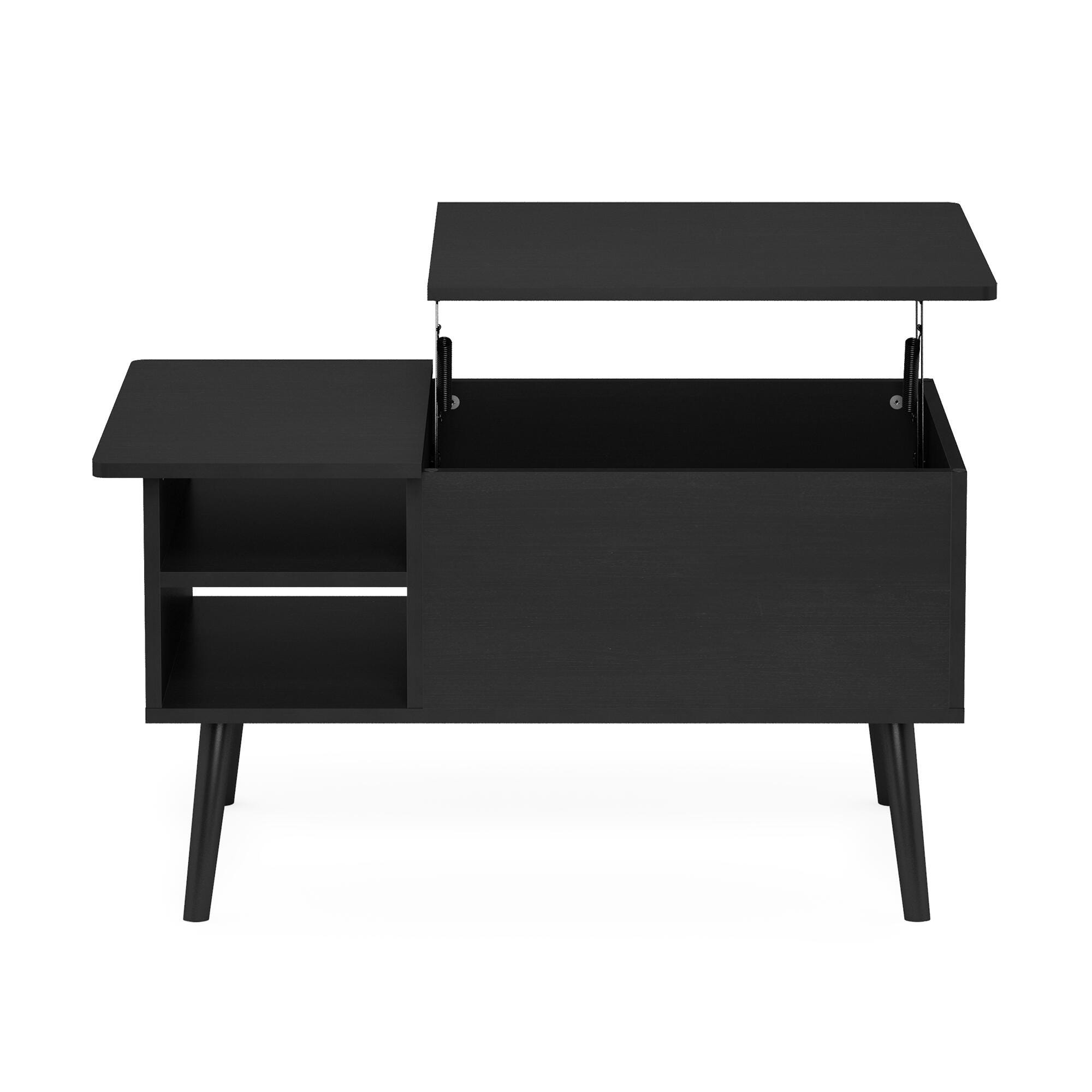Furinno Jensen Lift Top Coffee Table With Legs, Americano, large