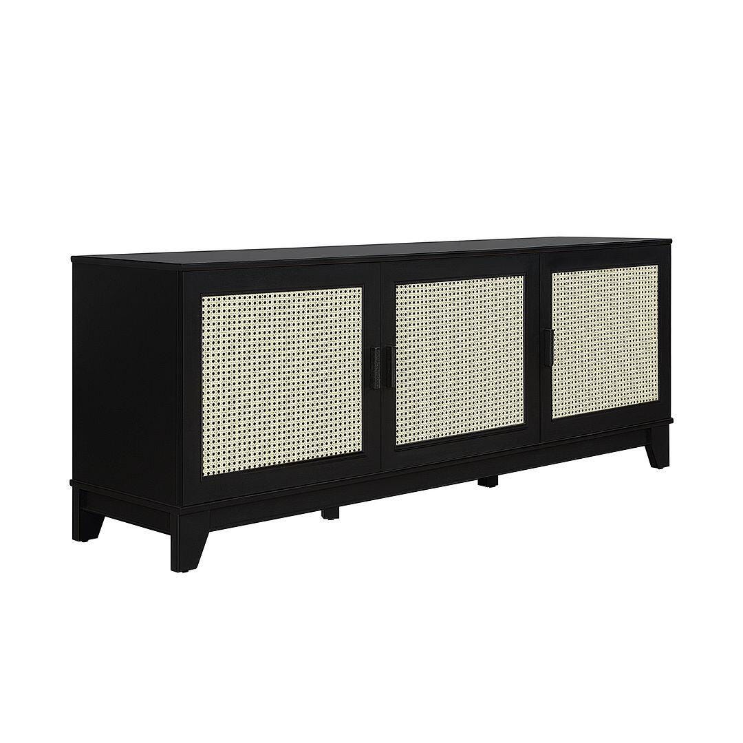 Manhattan Comfort Sheridan 63" TV Stand, Black, large