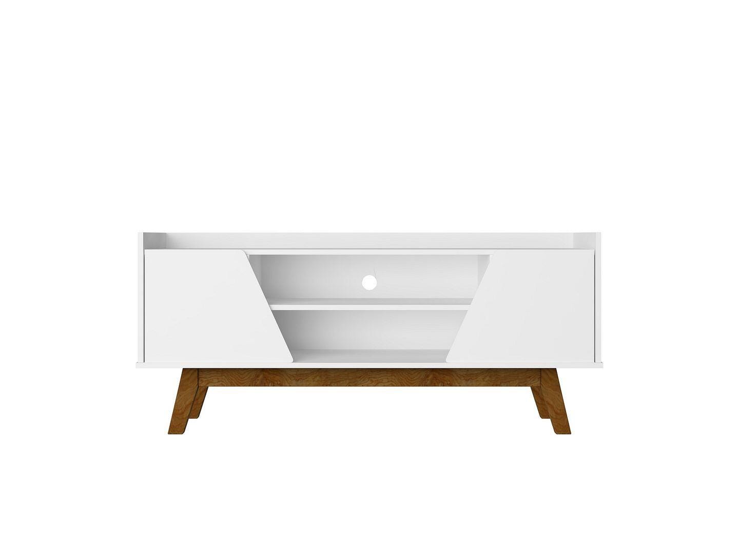 Manhattan Comfort Marcus 53" TV Stand, White, large