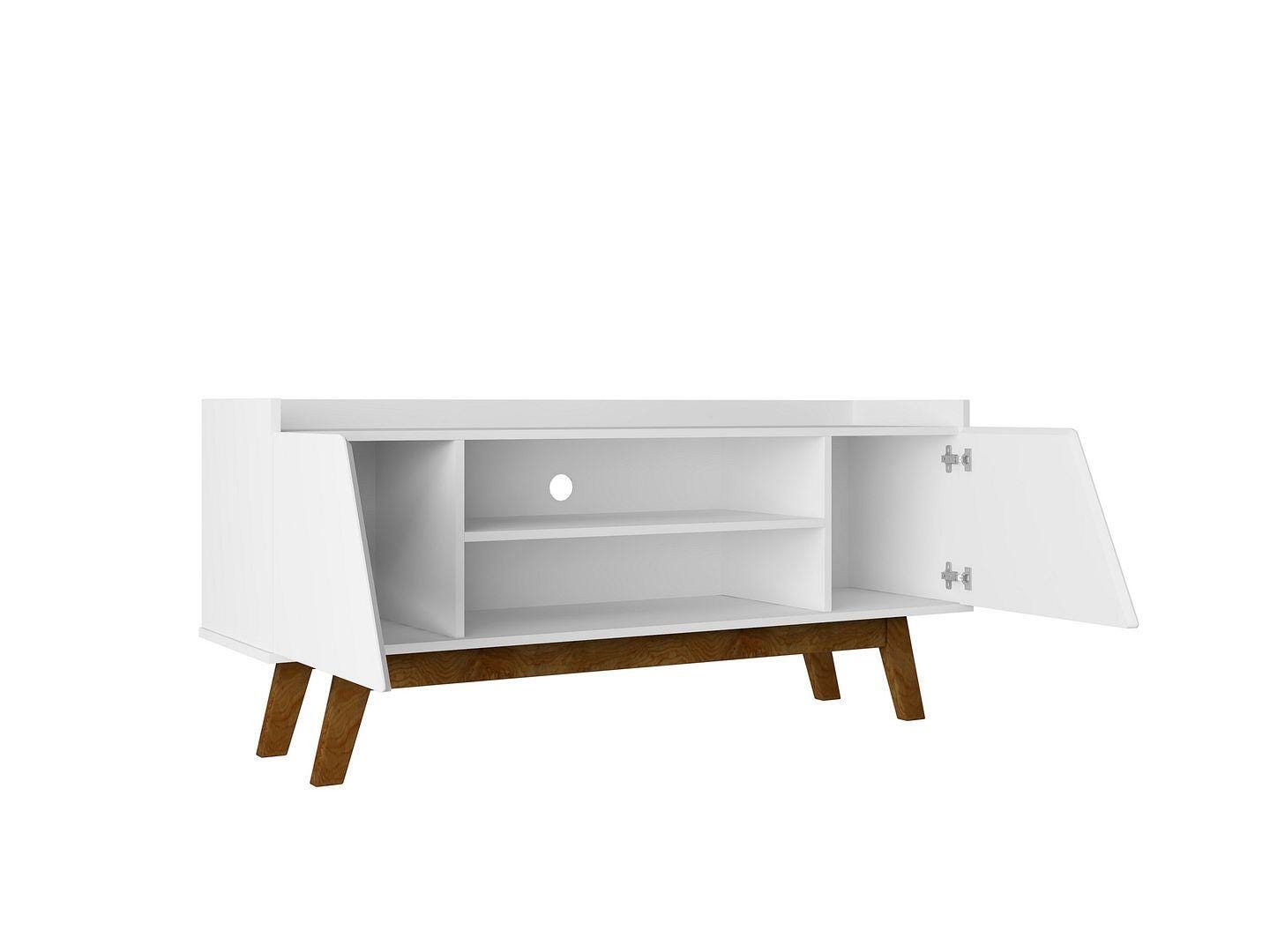 Manhattan Comfort Marcus 53" TV Stand, White, large