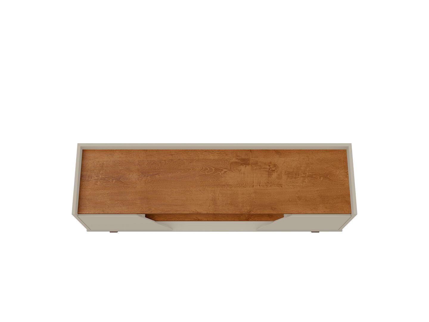Manhattan Comfort Marcus 53" TV Stand, Greige/Natural, large