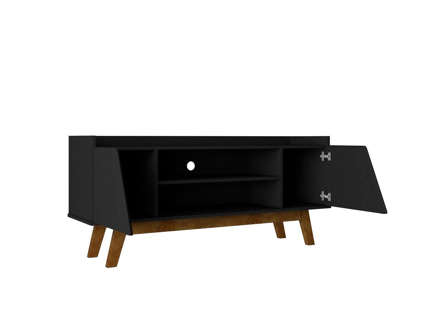 Manhattan Comfort Marcus 53" TV Stand, Matte Black, large
