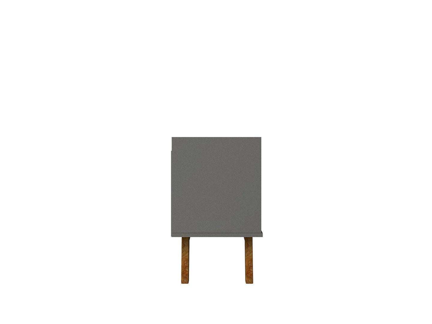 Manhattan Comfort Marcus 63" TV Stand, Greige/Natural, large