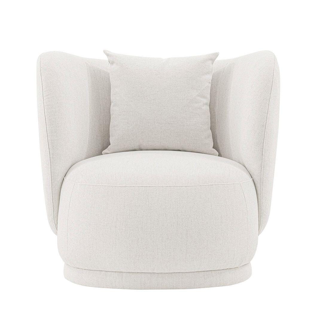 Manhattan Comfort Siri Accent Chair, Cream, large