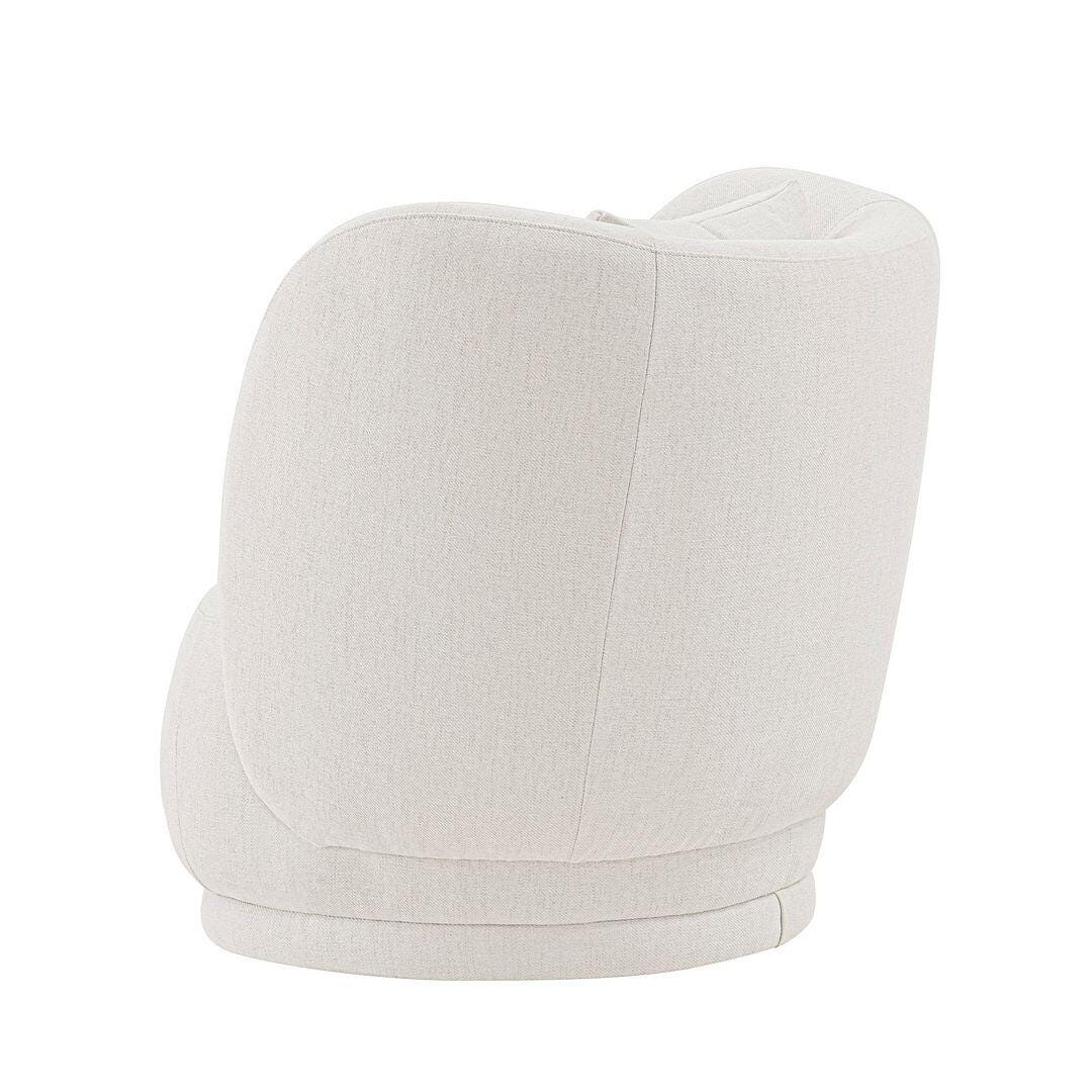 Manhattan Comfort Siri Accent Chair, Cream, large