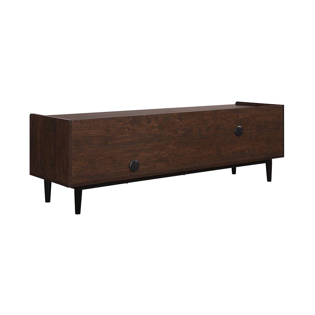 Manhattan Comfort Duane 59" TV Stand, Dark Brown/Black, large