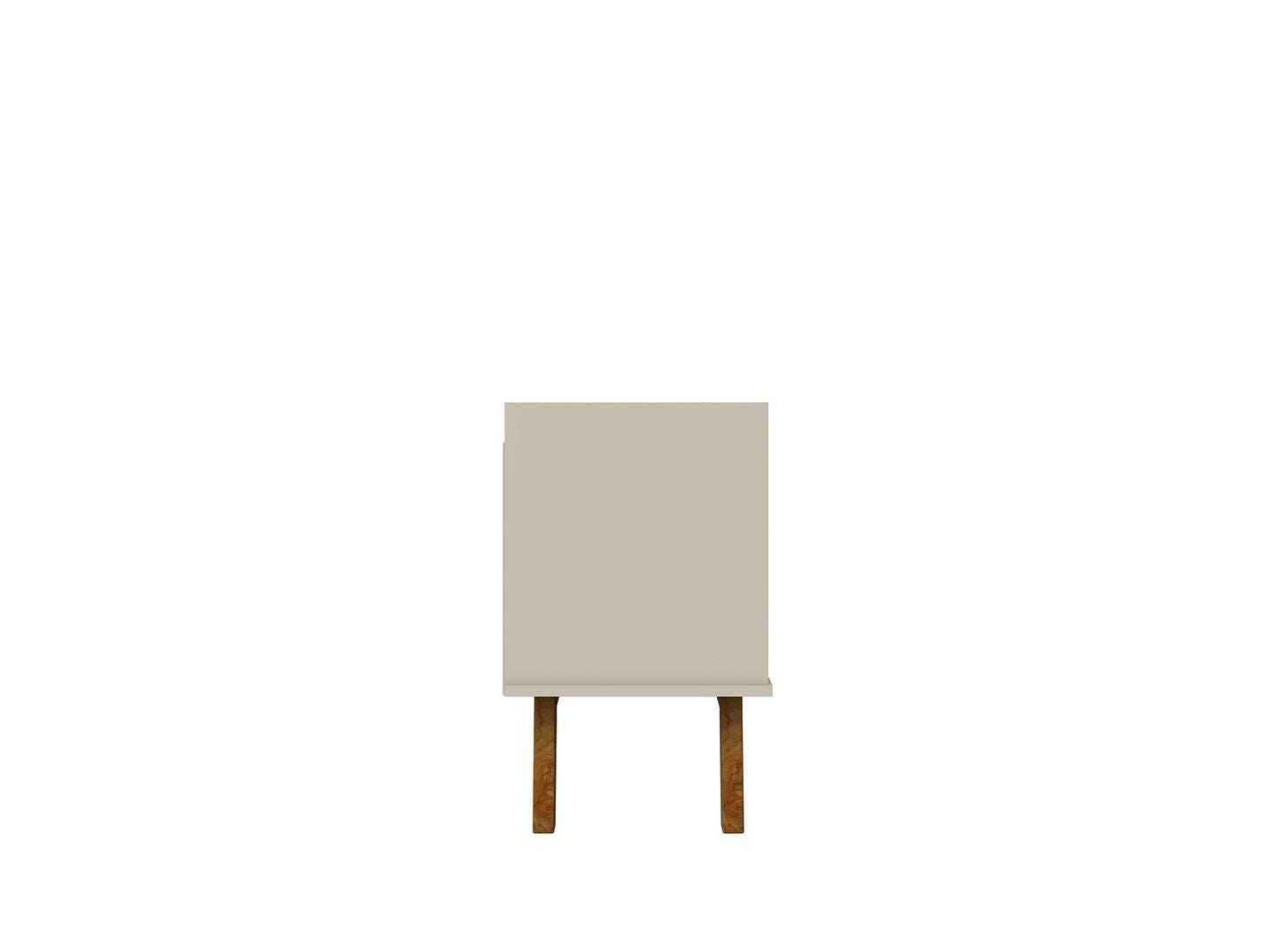 Manhattan Comfort Marcus 63" TV Stand, Off White/Natural, large