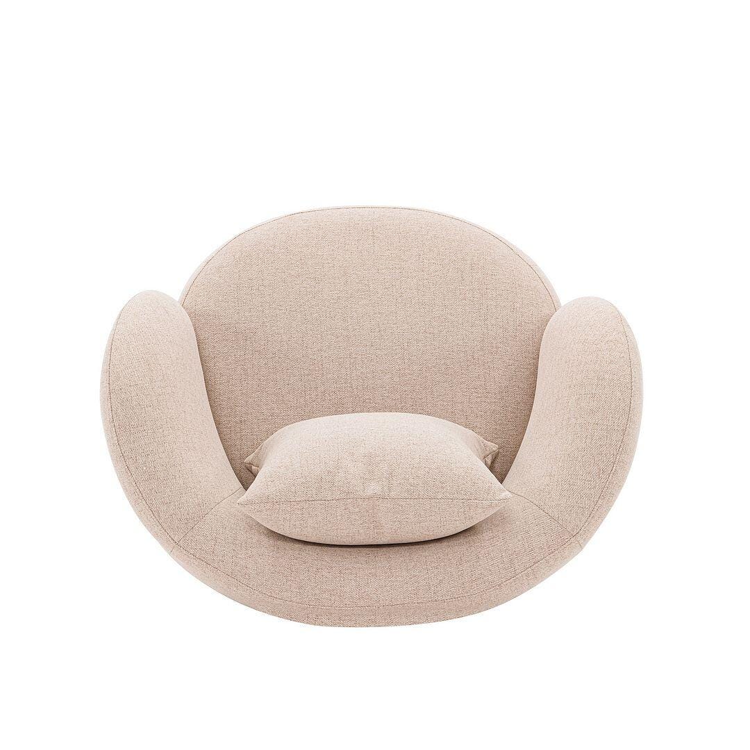 Manhattan Comfort Siri Accent Chair, Wheat, large