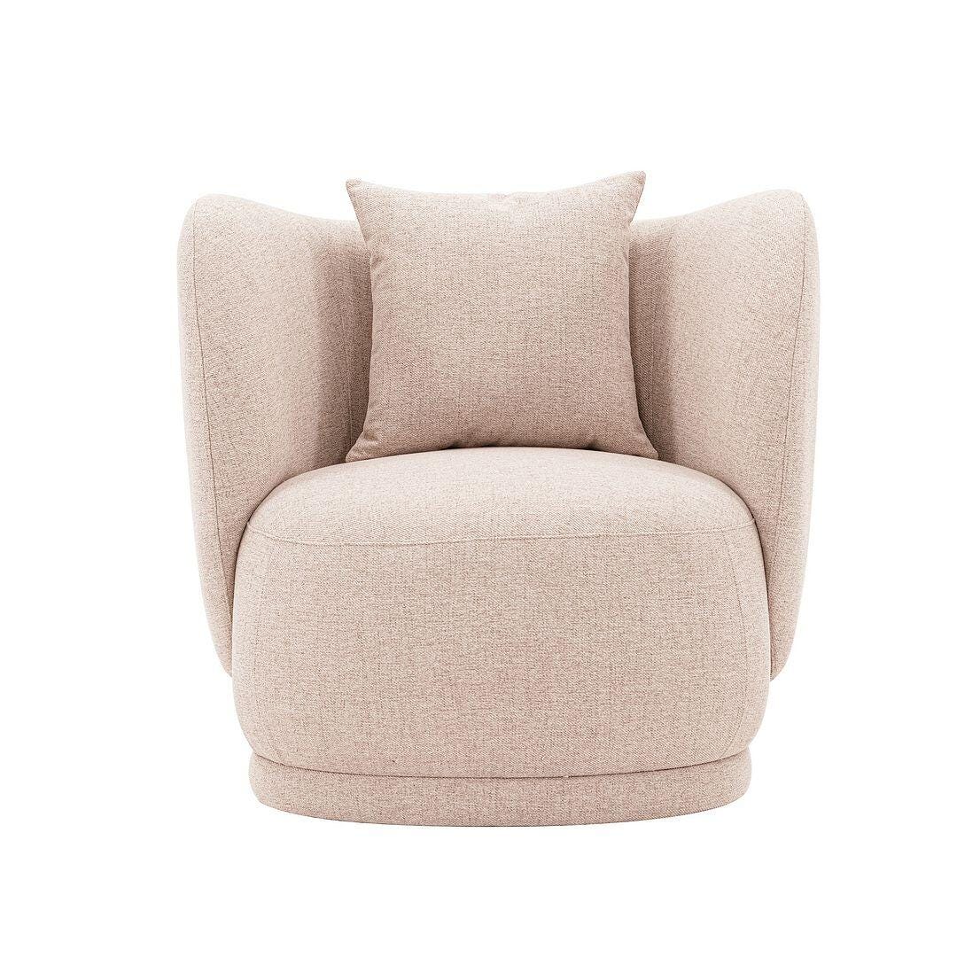 Manhattan Comfort Siri Accent Chair, Wheat, large