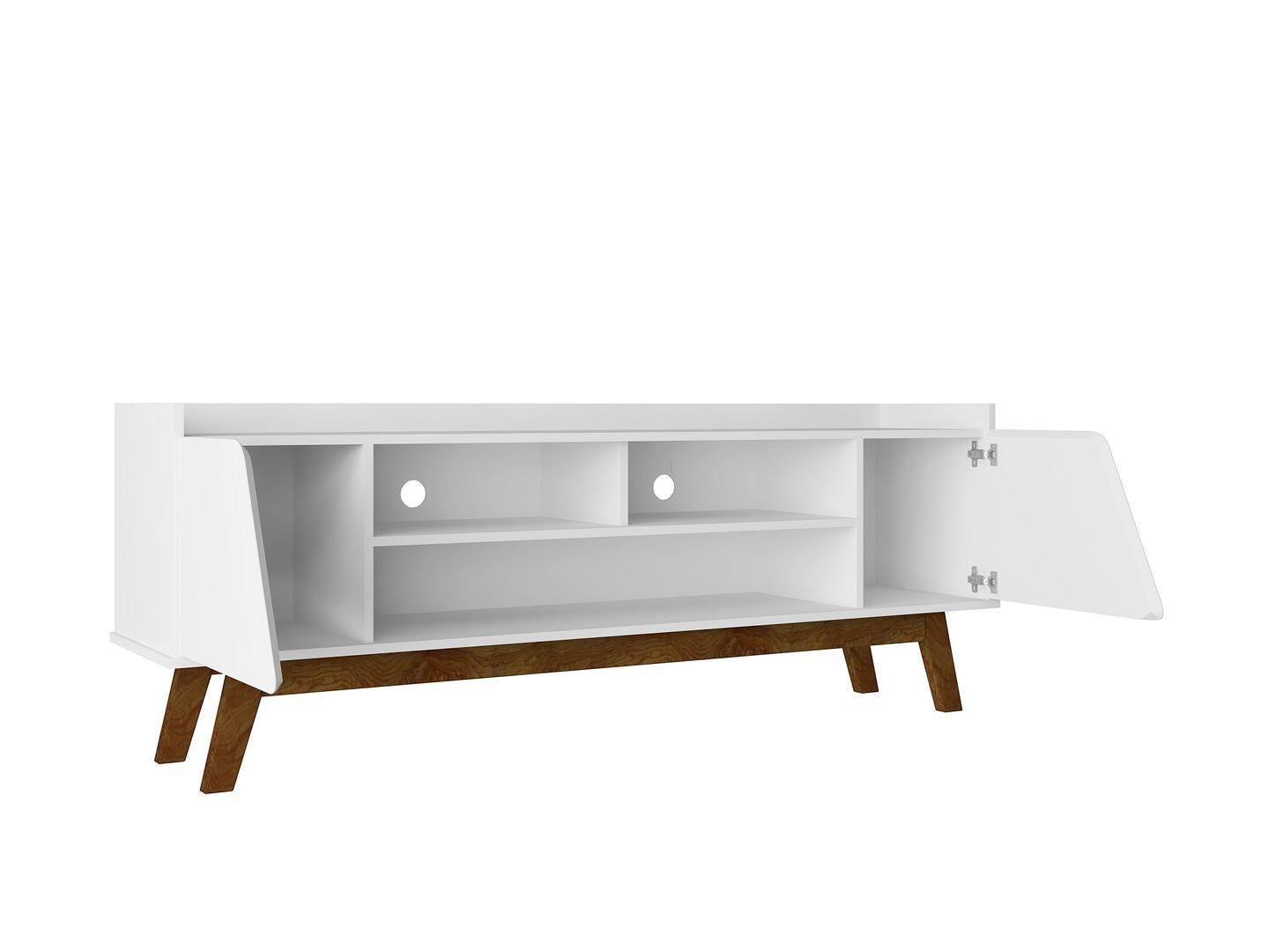 Manhattan Comfort Marcus 63" TV Stand, White, large