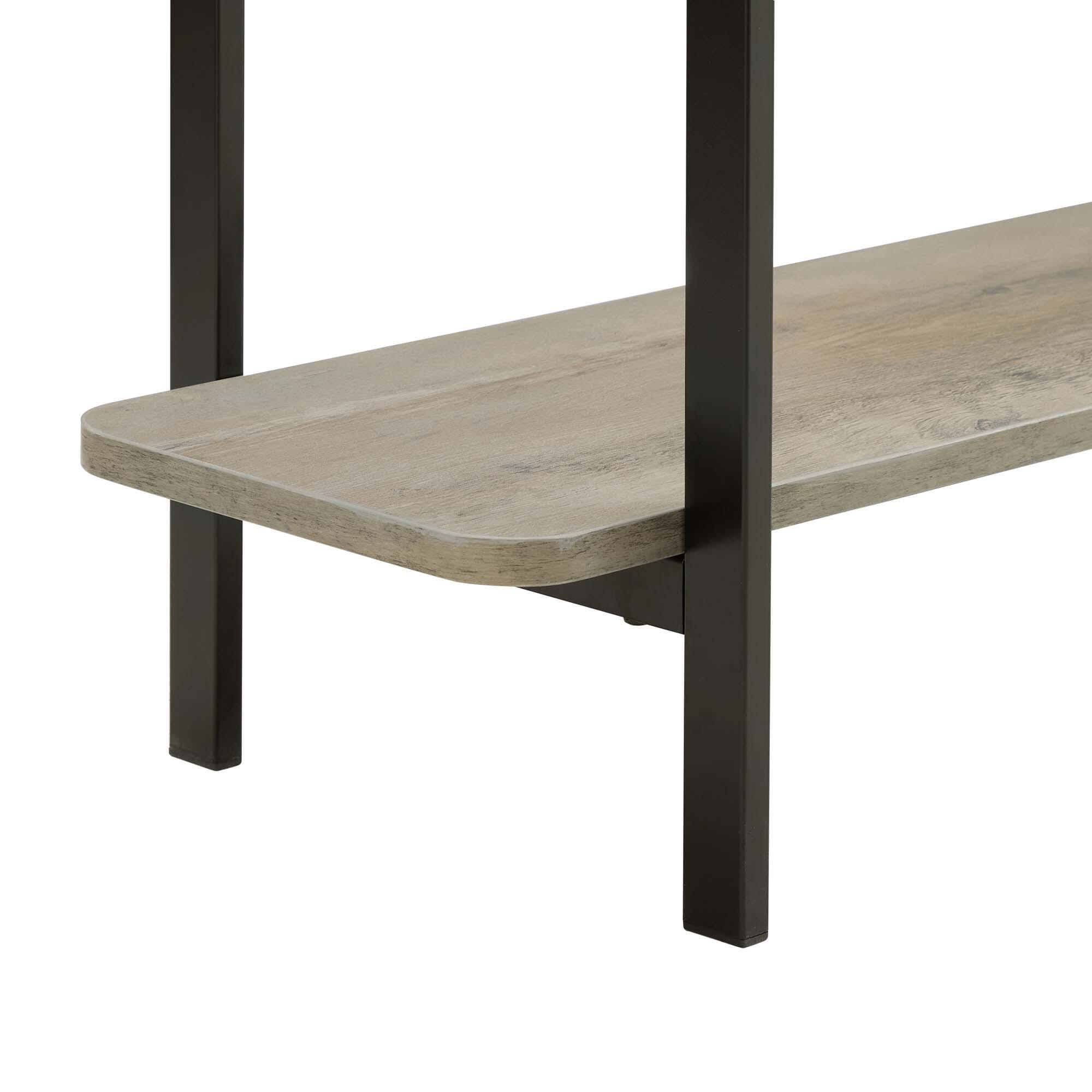 Manhattan Comfort Celine Console Table, Rustic Gray, large