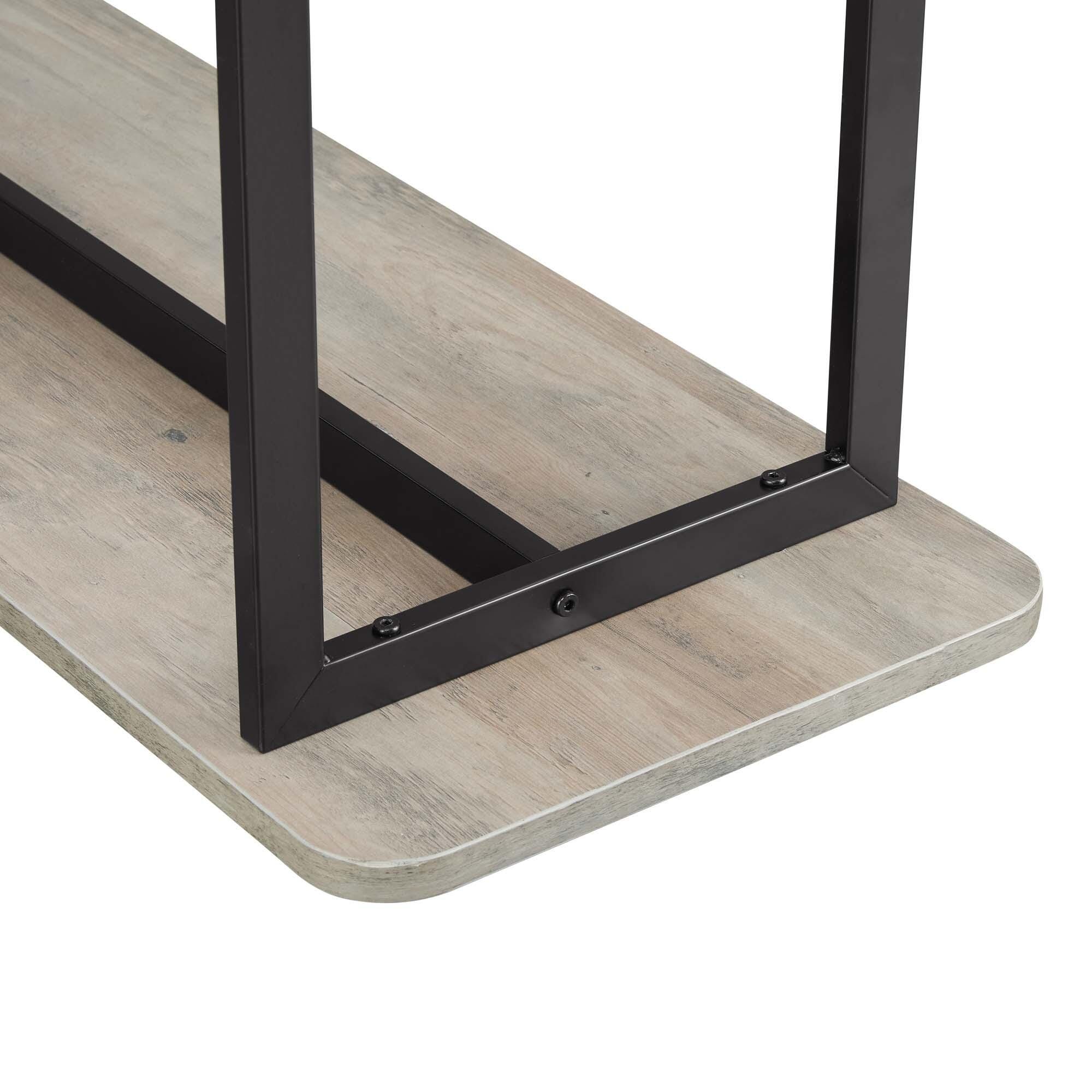 Manhattan Comfort Celine Console Table, Rustic Gray, large