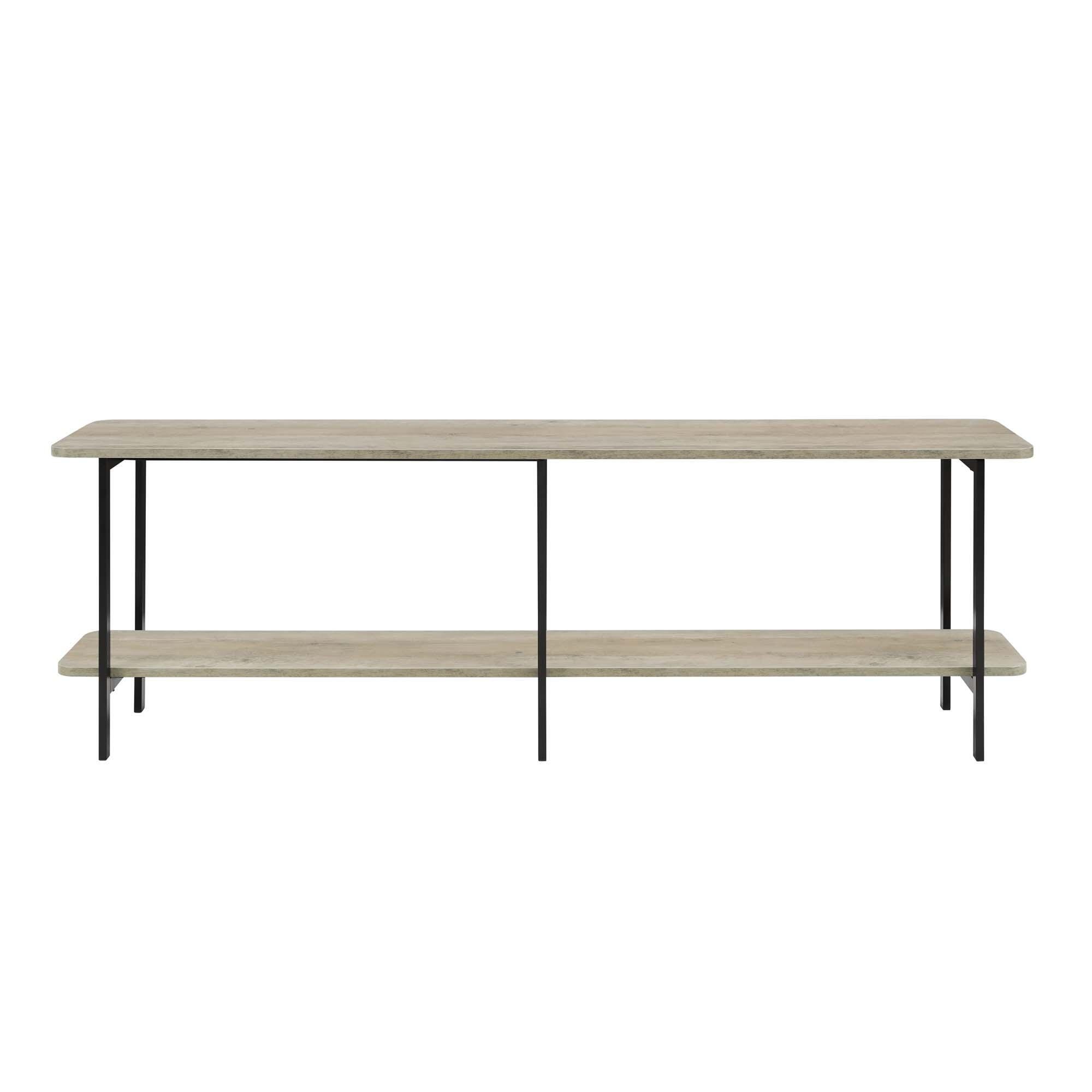 Manhattan Comfort Celine Console Table, Rustic Gray, large
