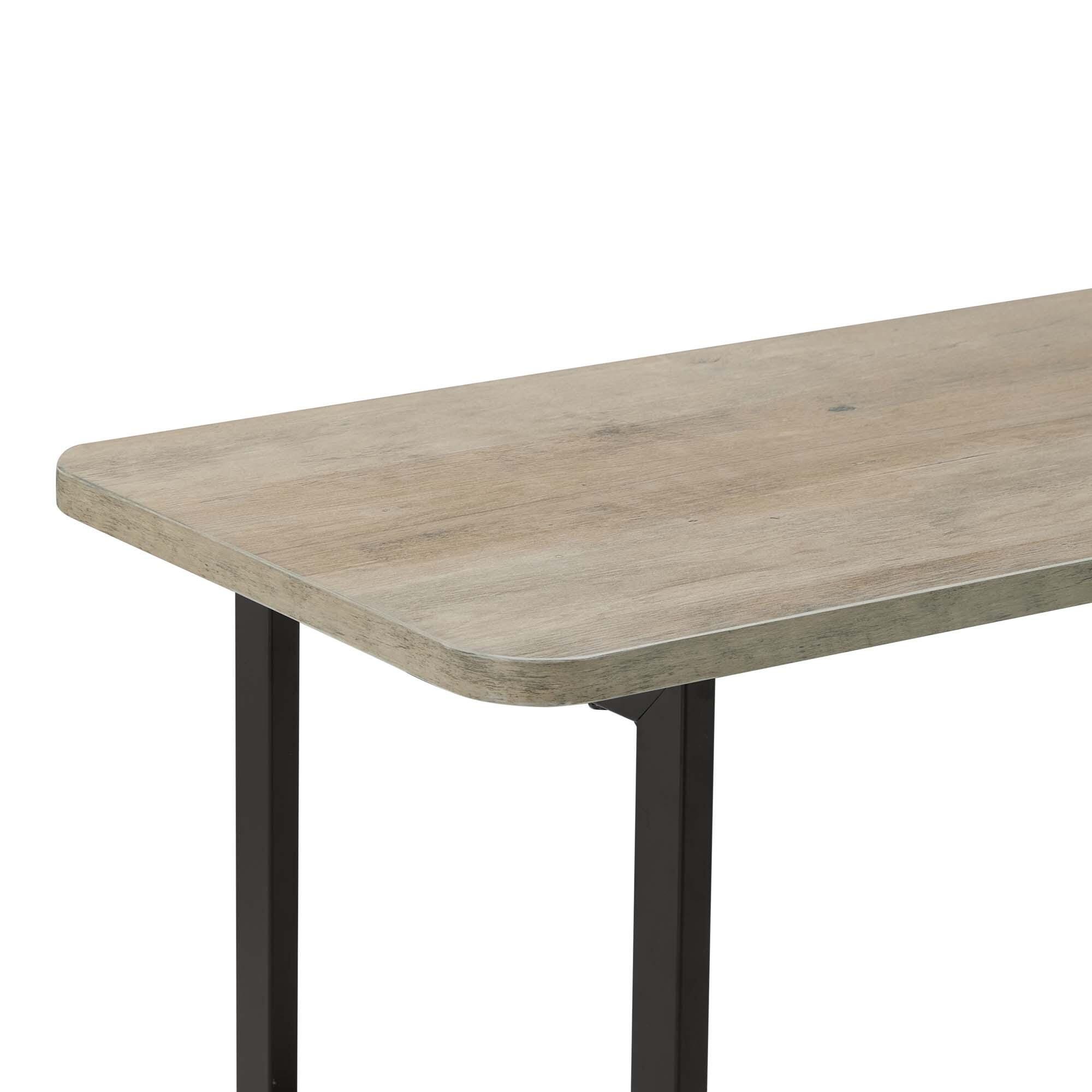 Manhattan Comfort Celine Console Table, Rustic Gray, large