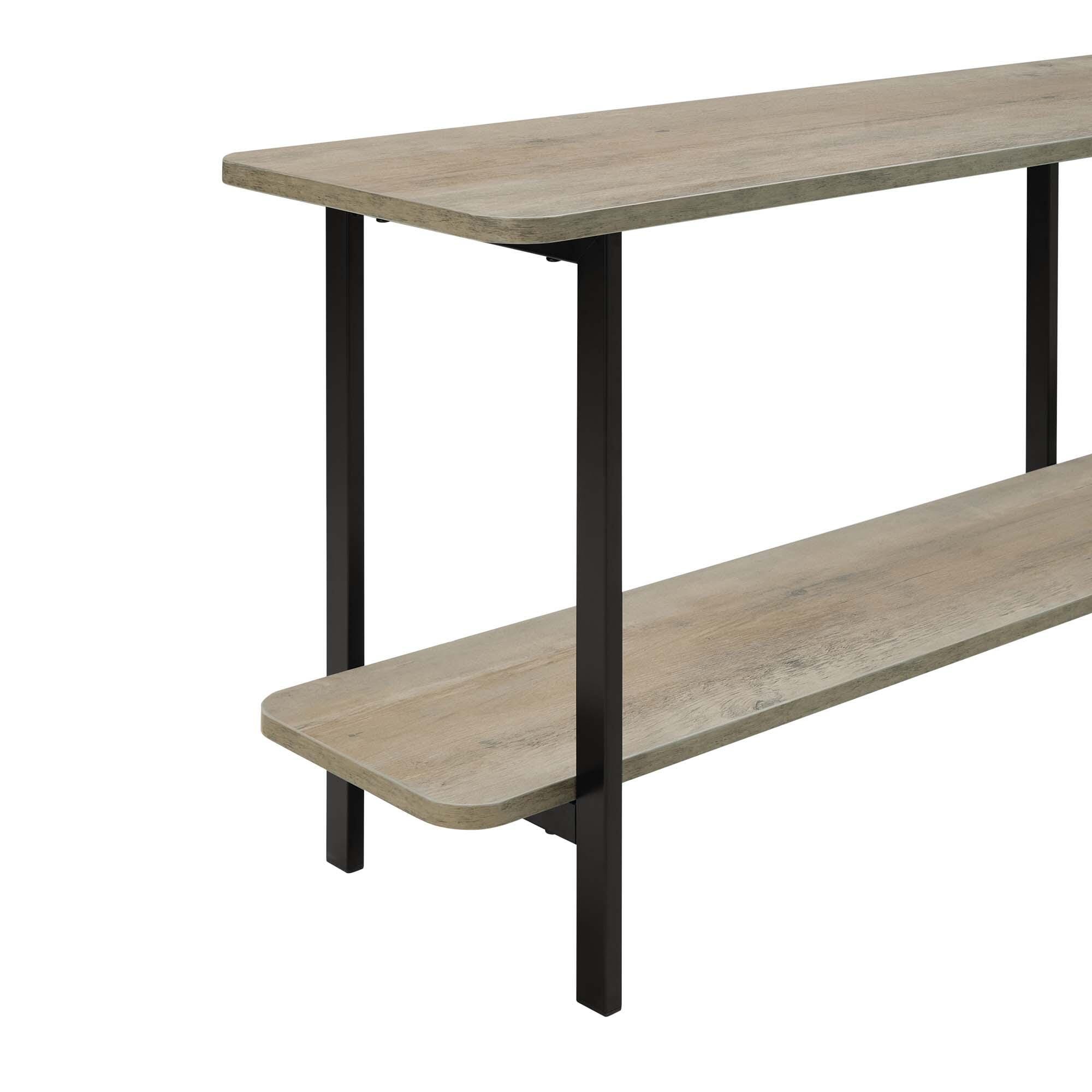 Manhattan Comfort Celine Console Table, Rustic Gray, large