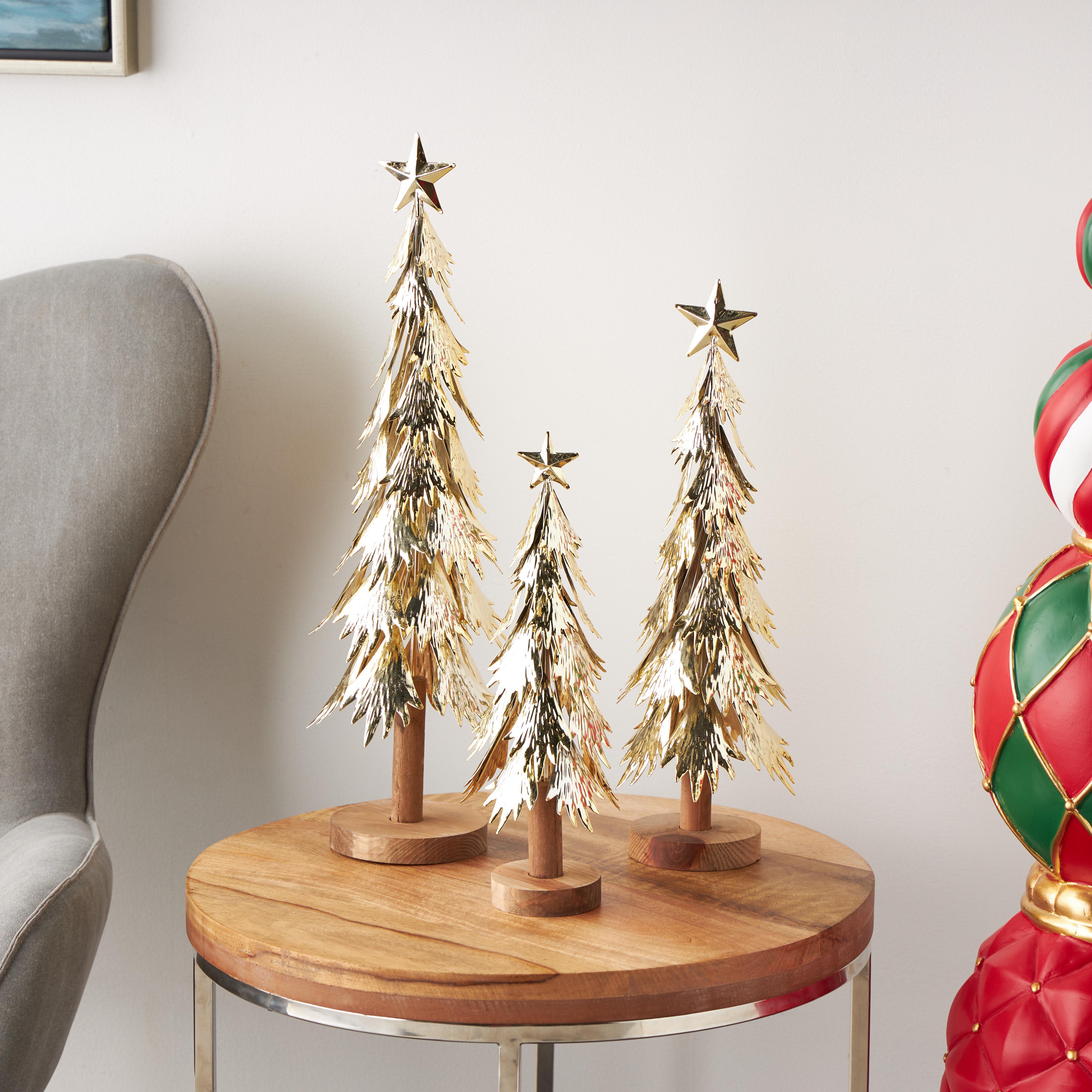 Bayberry Lane Decorative Christmas Tree Sculpture (Set of 3), , rollover