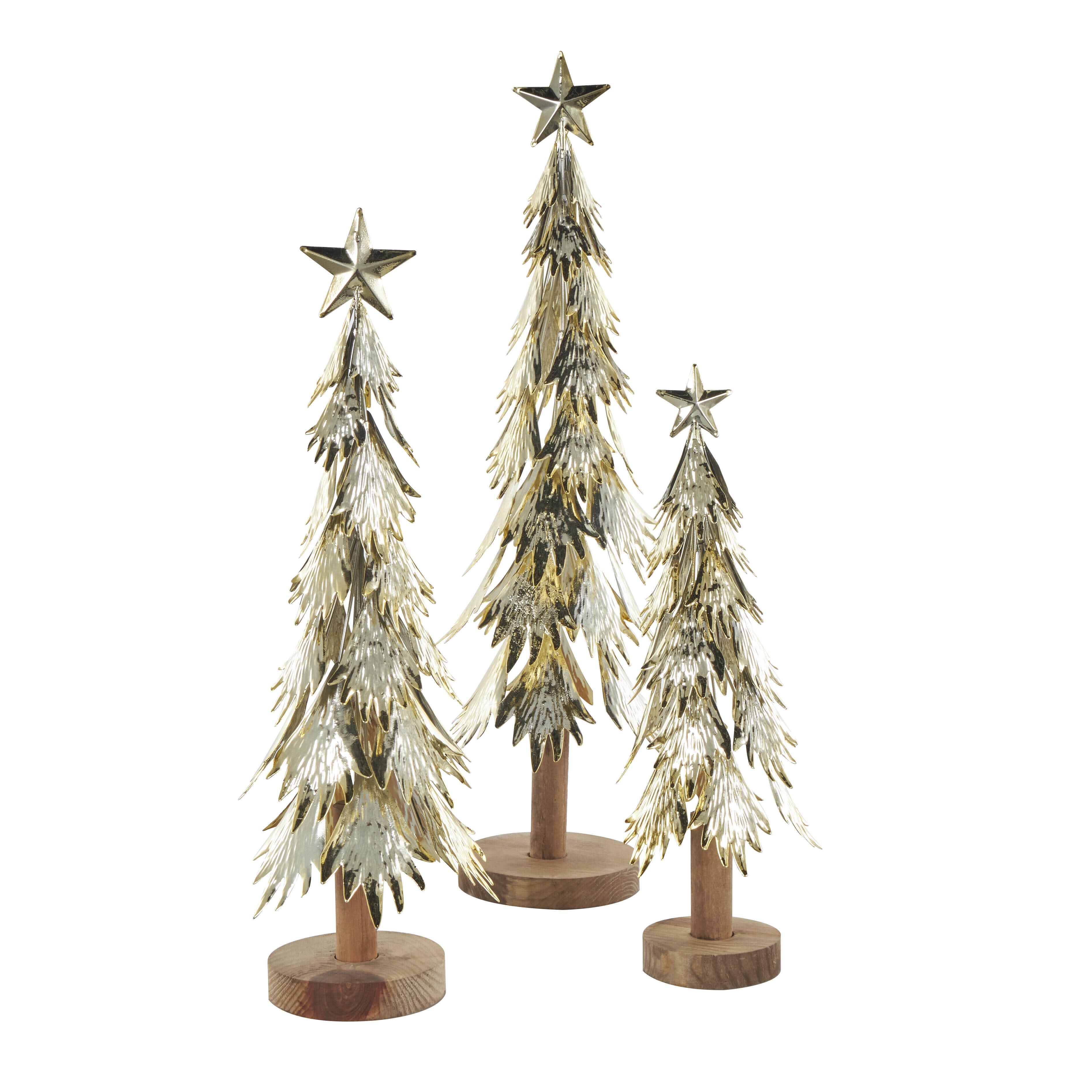 Bayberry Lane Decorative Christmas Tree Sculpture (Set of 3), , large