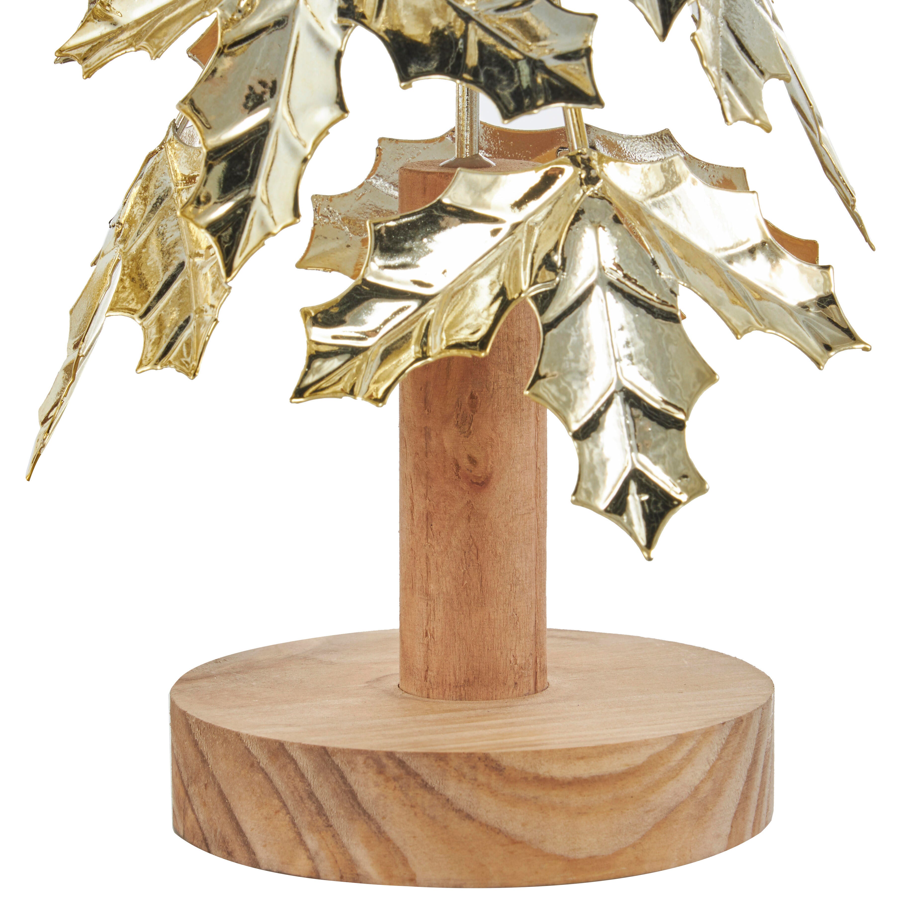 Bayberry Lane Holly Leaf Christmas Sculpture Set of 3, , large