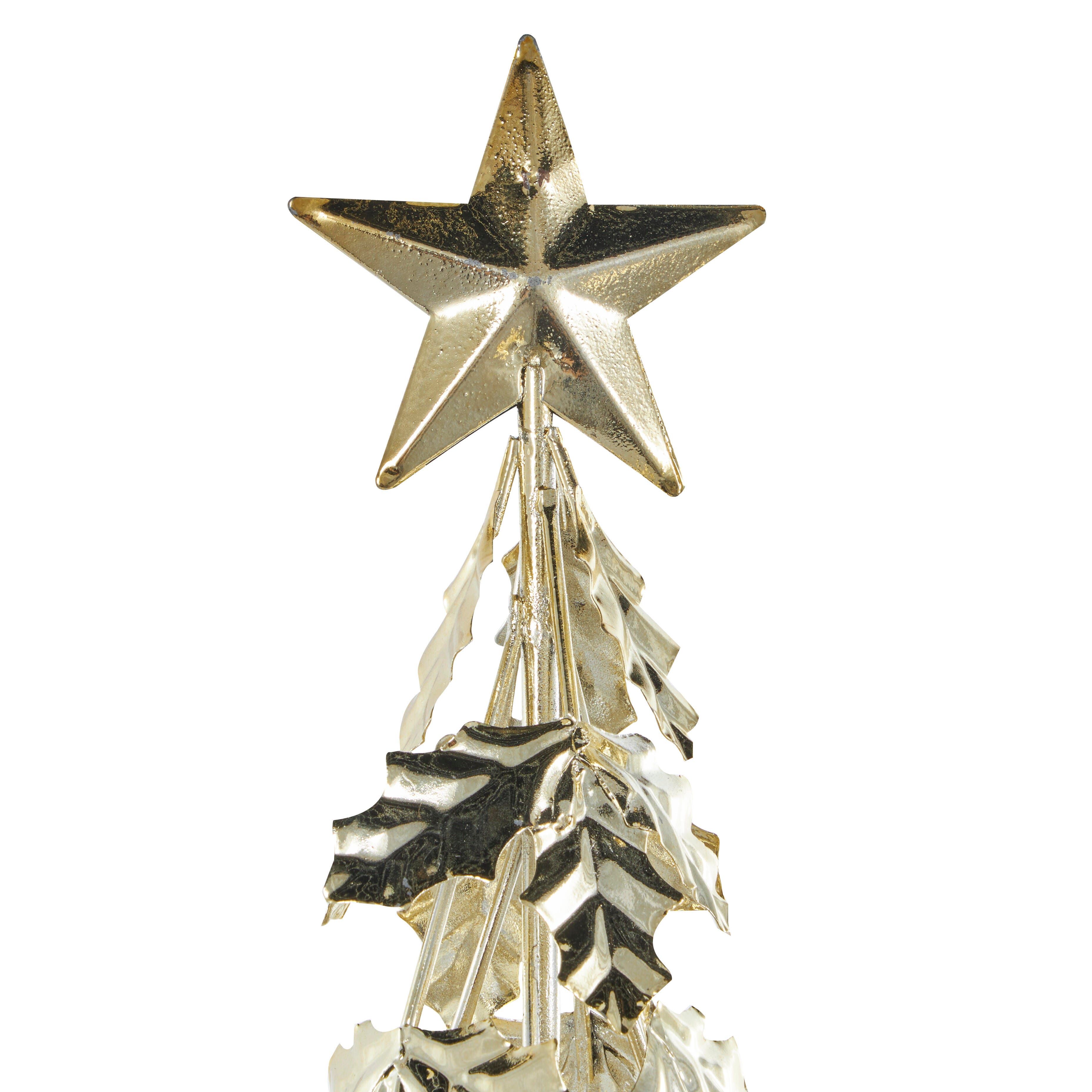 Bayberry Lane Holly Leaf Christmas Sculpture Set of 3, , large