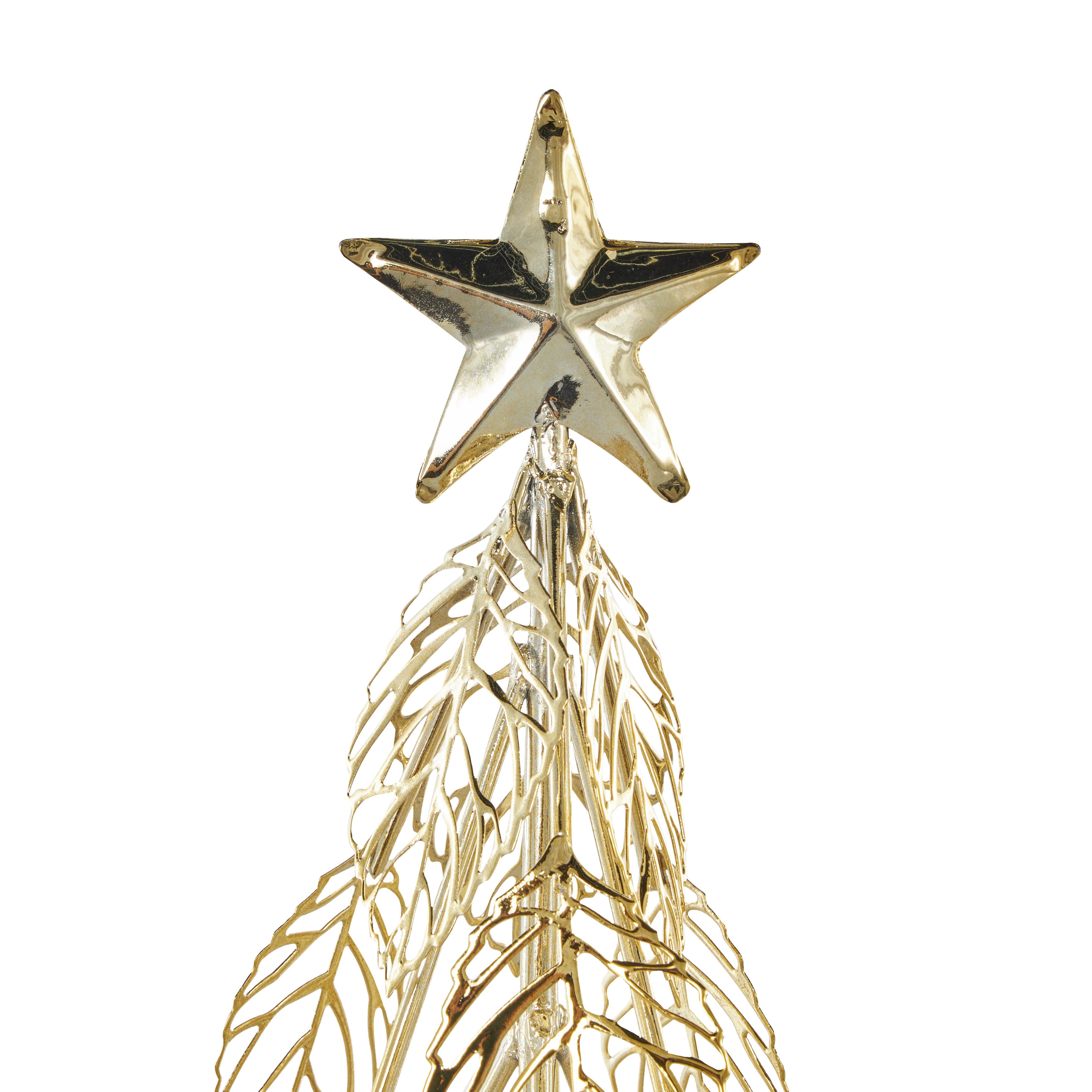 Bayberry Lane Cutout Leaf Christmas Sculpture Set of 3, , large