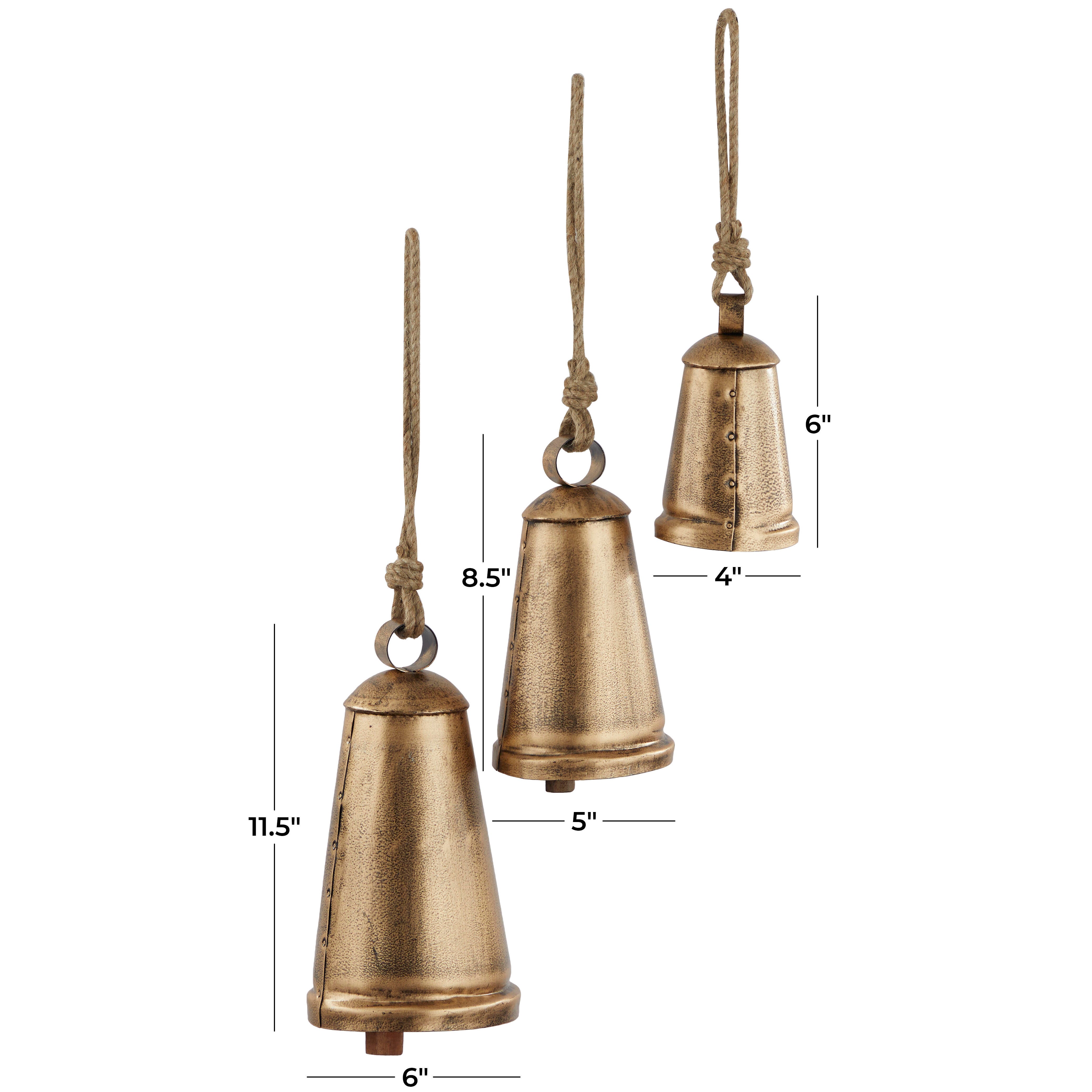 Bayberry Lane Cow Bells with 3 Bells and Rod, , large