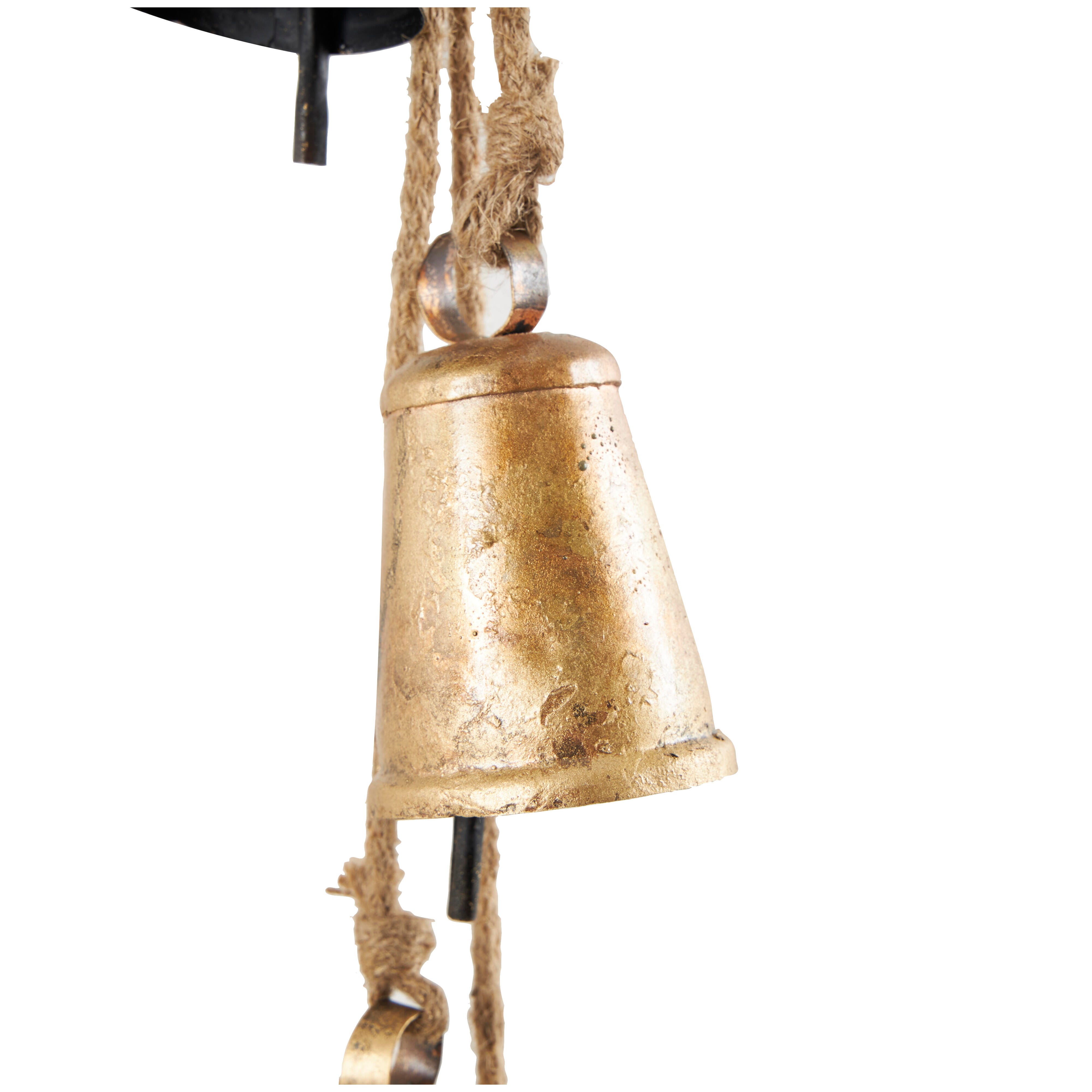 Bayberry Lane 4 Bells on Hanging Rope, , large