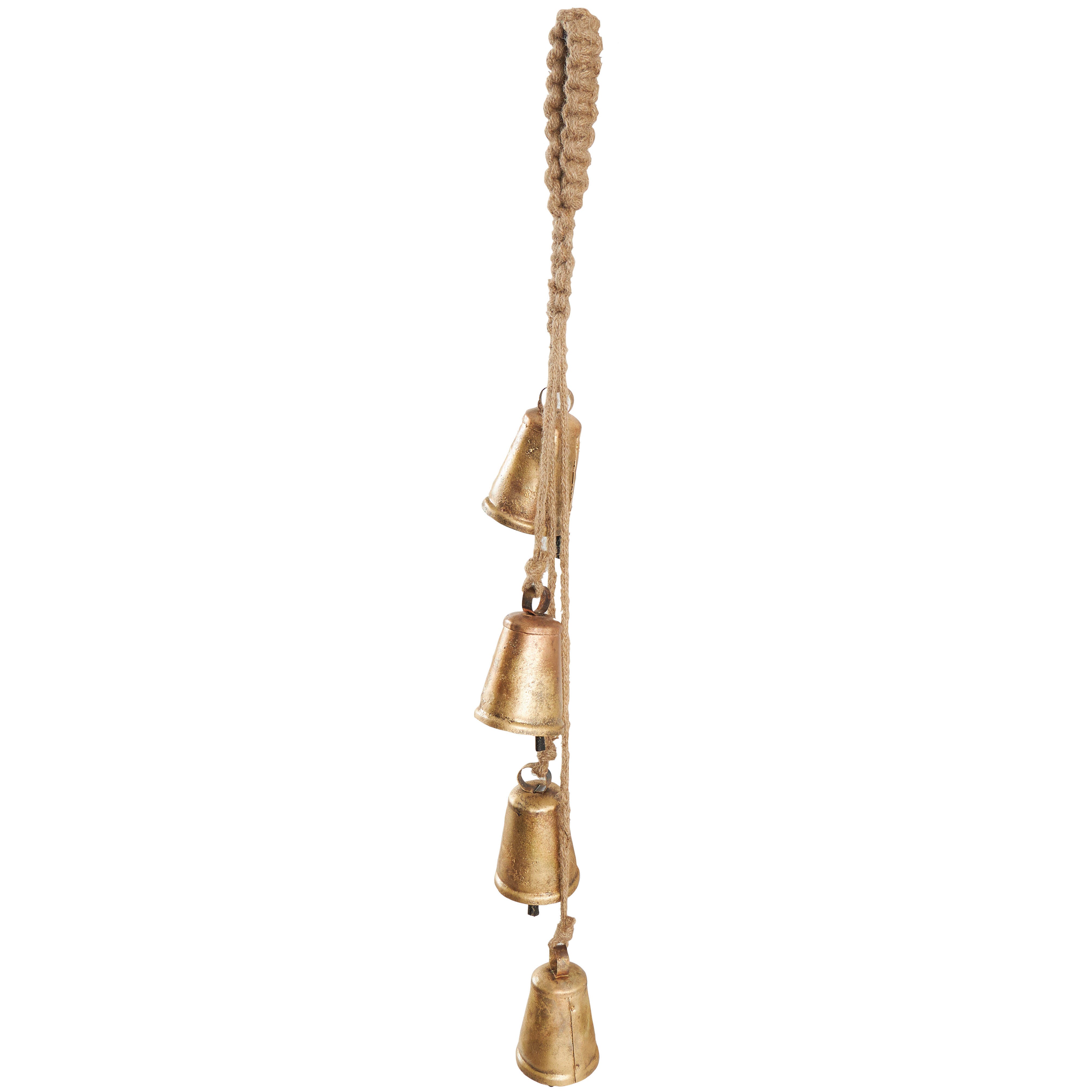 Bayberry Lane 4 Bells on Hanging Rope, , large