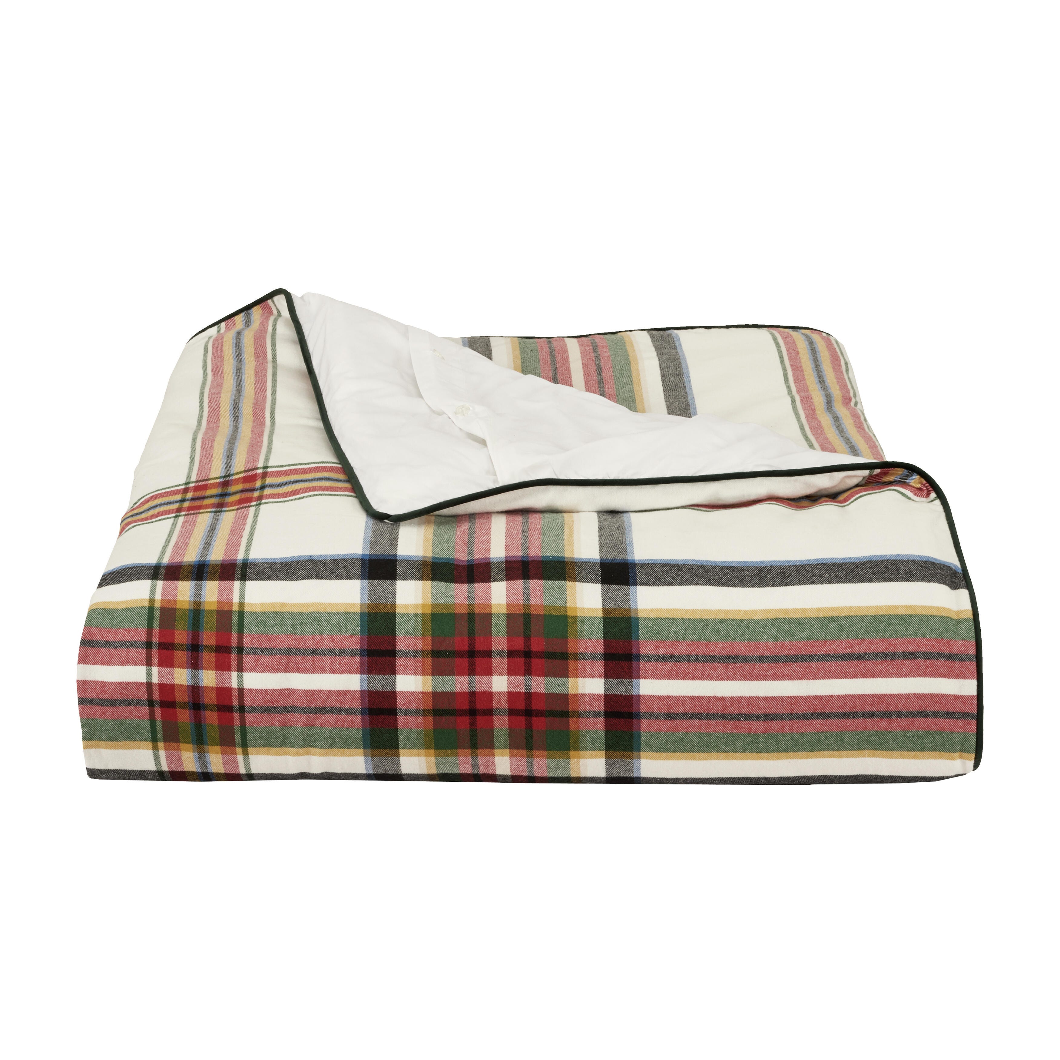 J. Queen New York Christopher Plaid Full/Queen Duvet Cover 3Pc. Set, Red, rollover