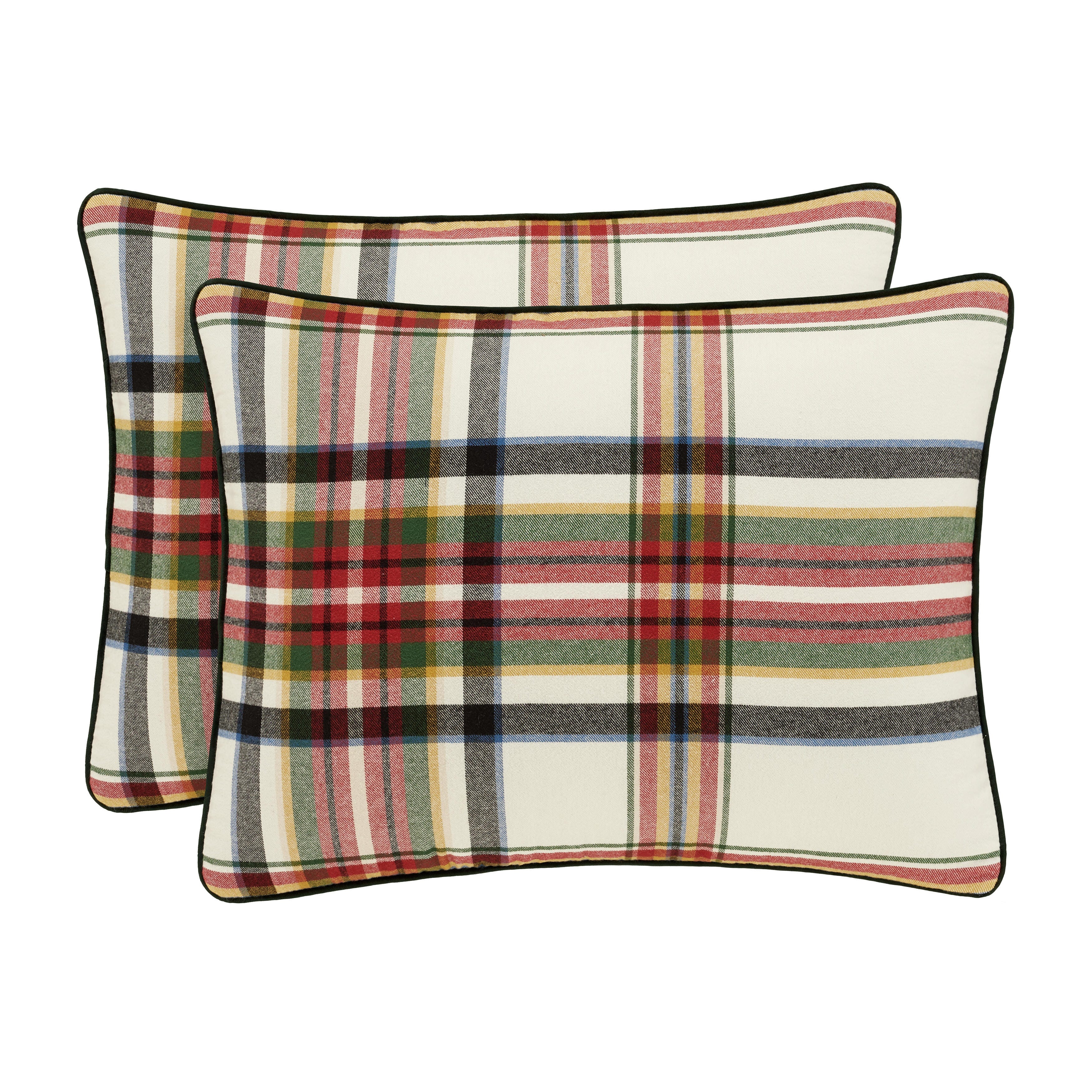J. Queen New York Christopher Plaid Full/Queen Duvet Cover 3Pc. Set, Red, large