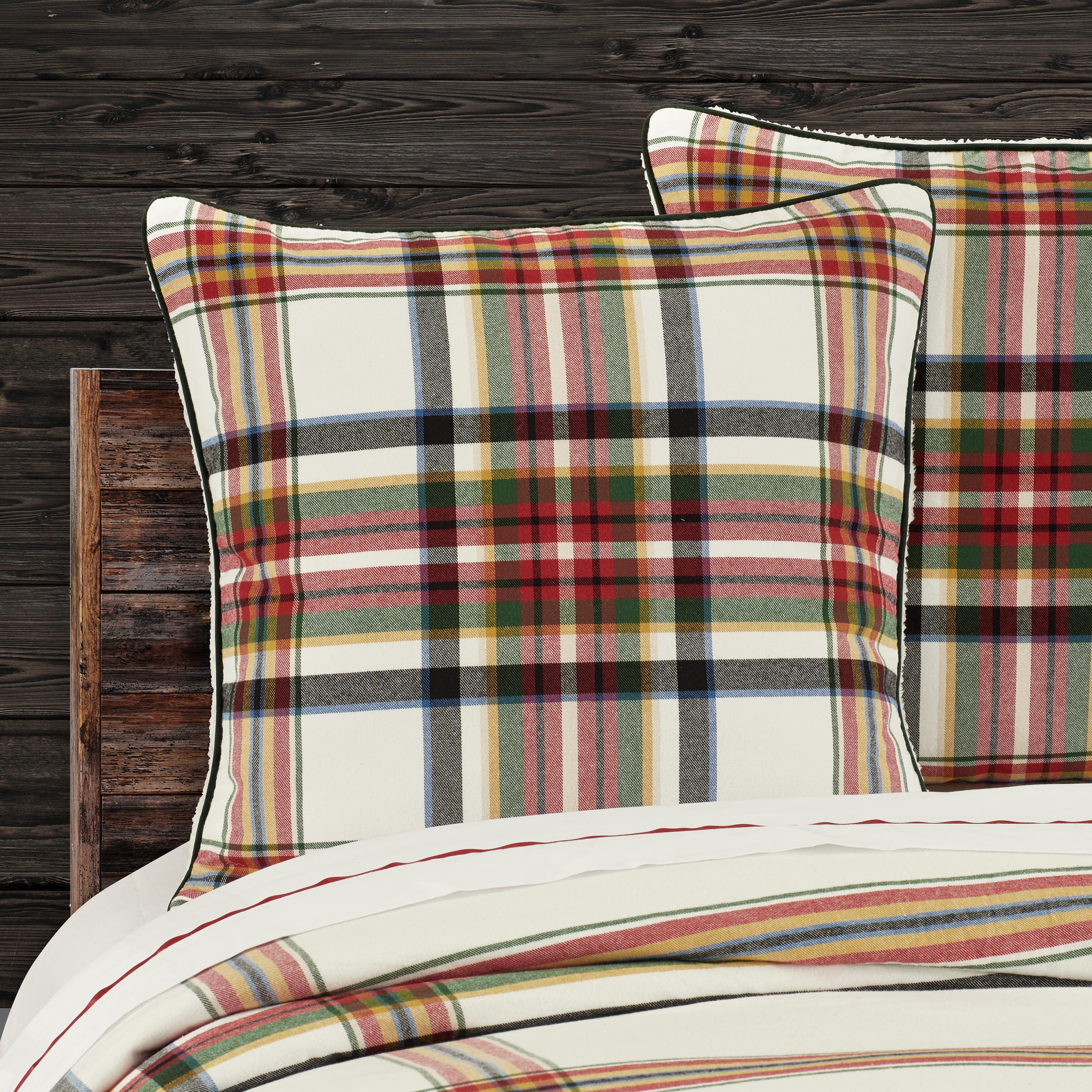 J. Queen New York Christopher Plaid Euro Sham, , rollover